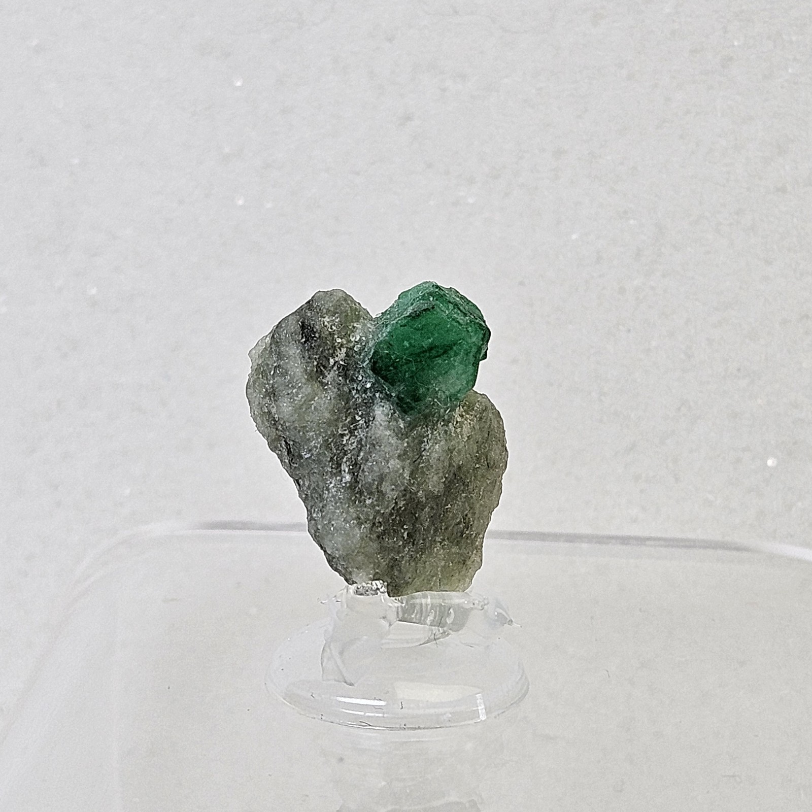 Natural Terminated Emerald Crystal On Quartzite Matrix Swat Valley U.S Seller