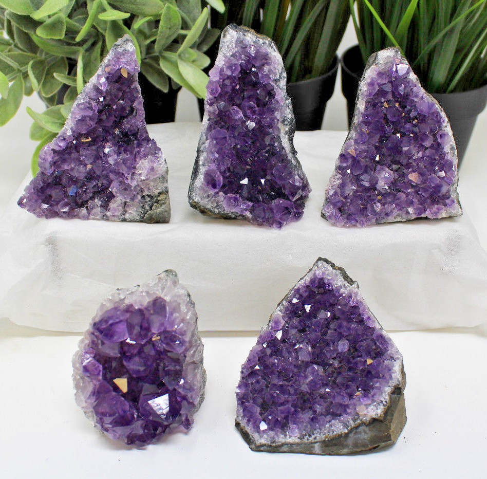 Stunning Amethyst Cut Base Cluster – High Quality Crystal Quartz Geode 5 – 7 oz