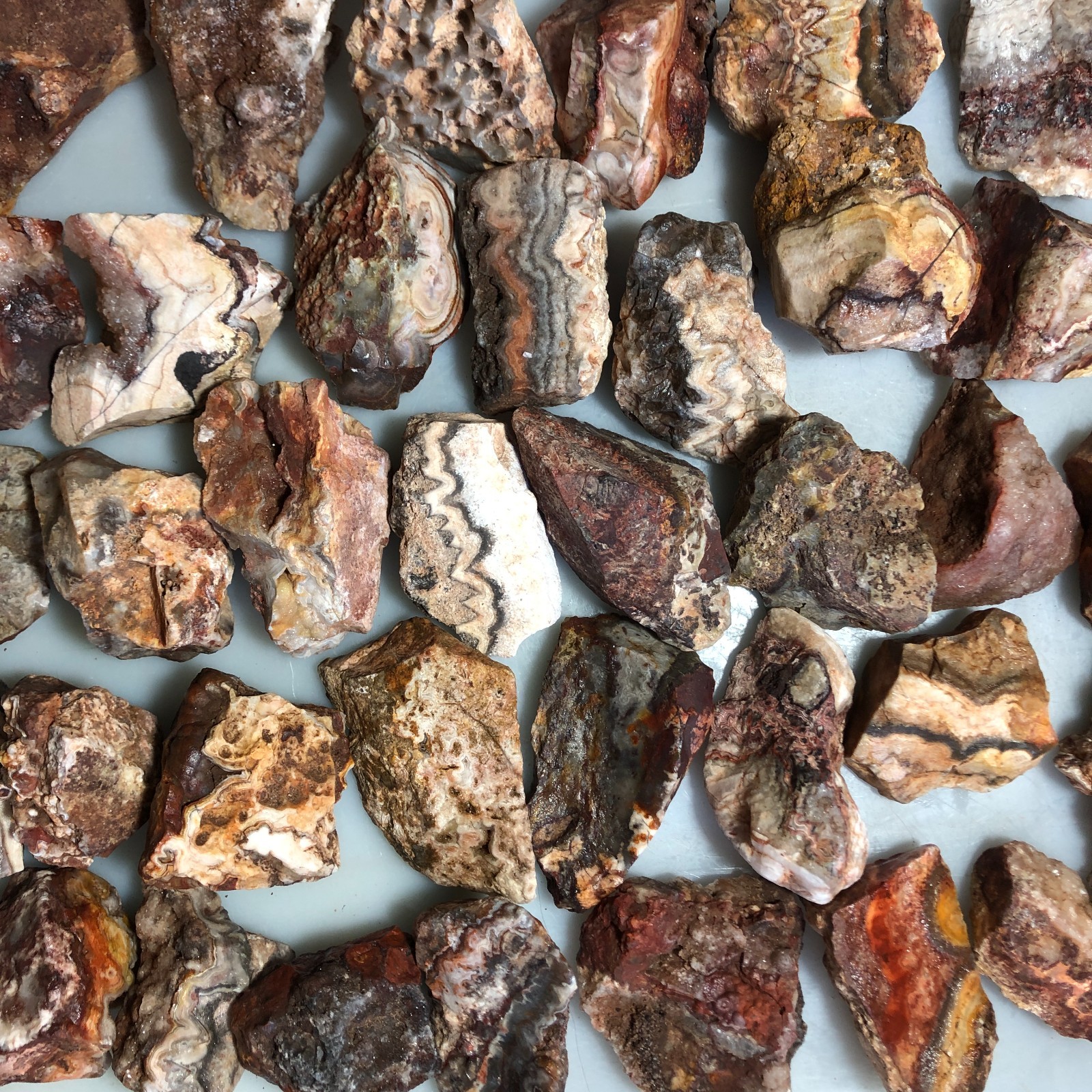 5kg wholesale Natural crazy Mexican agate Crystal gemstone rough original