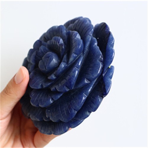 0.54kg Natural Blue Aventurine Flower Reiki Crystal Decor Mineral Specimen Gift