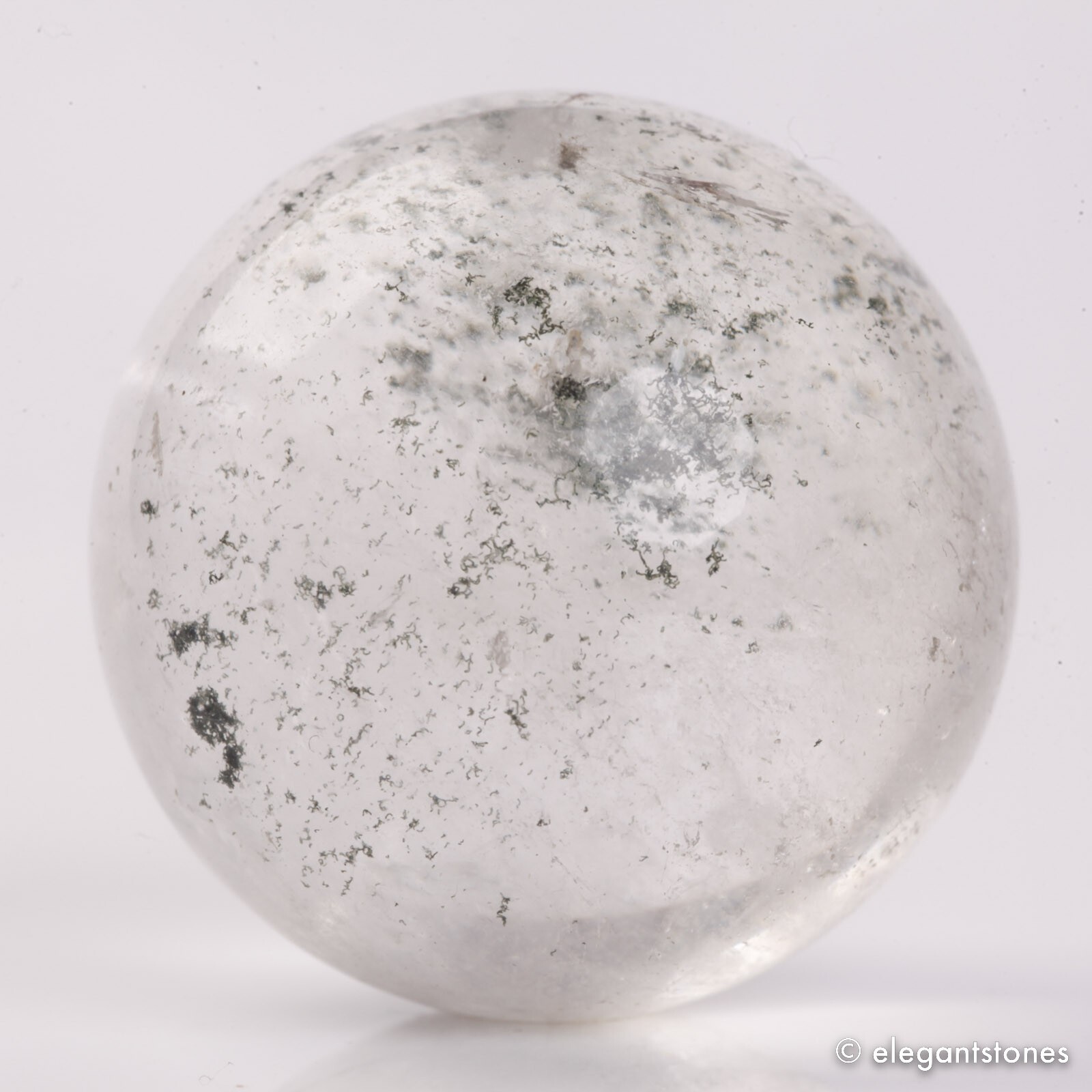 64g36mm Natural Garden/Phantom/Ghost/Lodolite Quartz Crystal Sphere Healing Ball