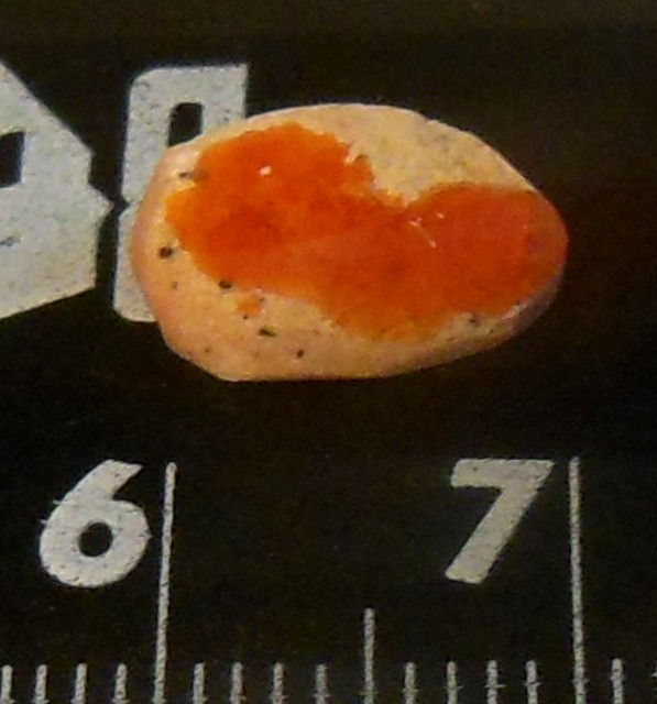 2.0ct Orange Mexican Fire Opal Double-Sided Freeform (see photos)