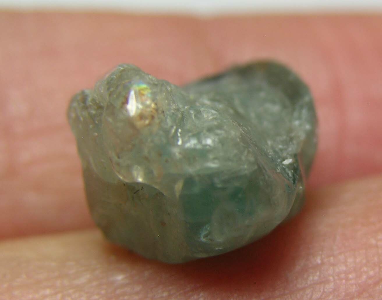 #23 Cambodia 16.50ct Natural Rough Uncut Blue Zircon Crystal Specimen 3.30g 17mm