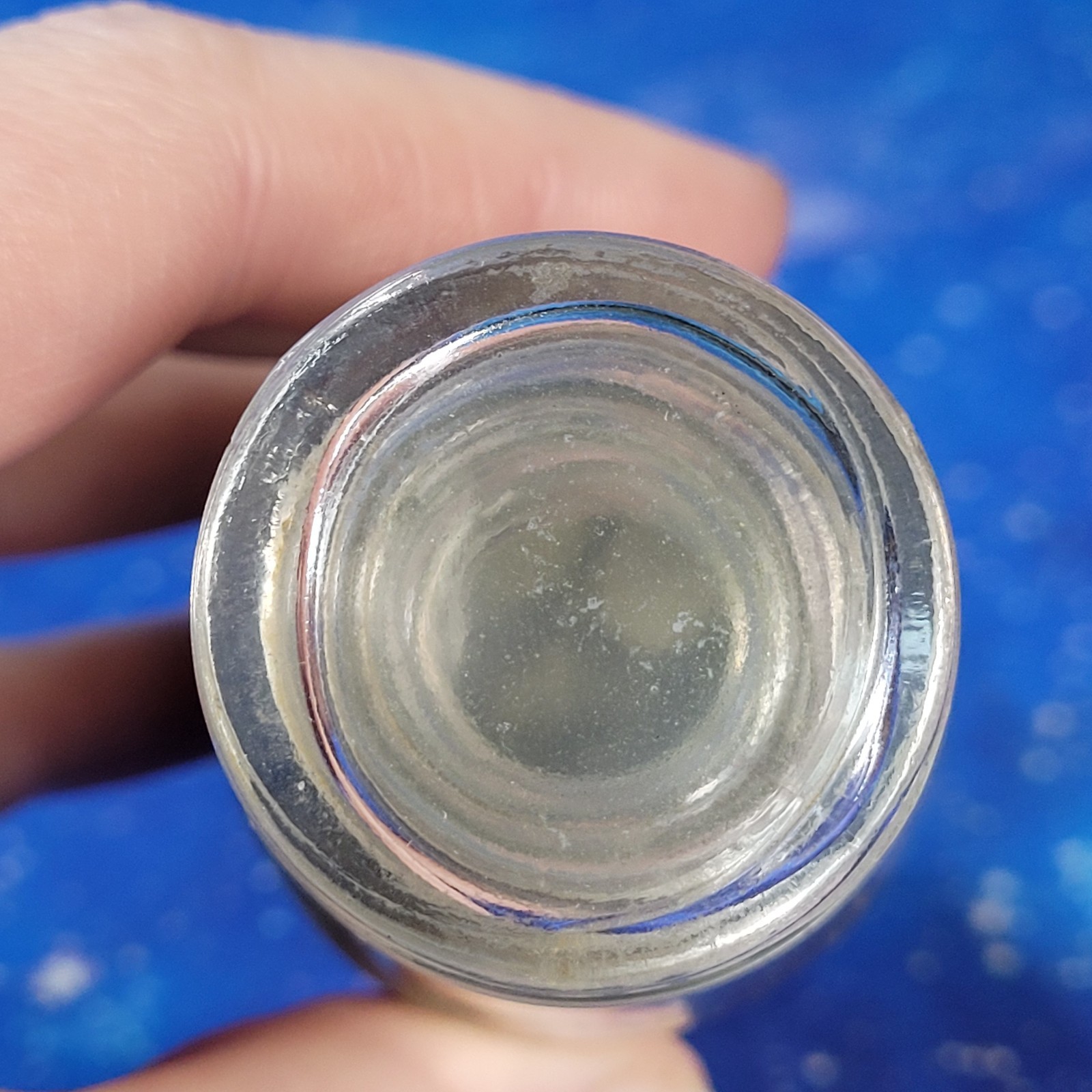 4oz Serpentine Crystal Tumbles in Apothecary Vintage Glass Jar Wagner Spice