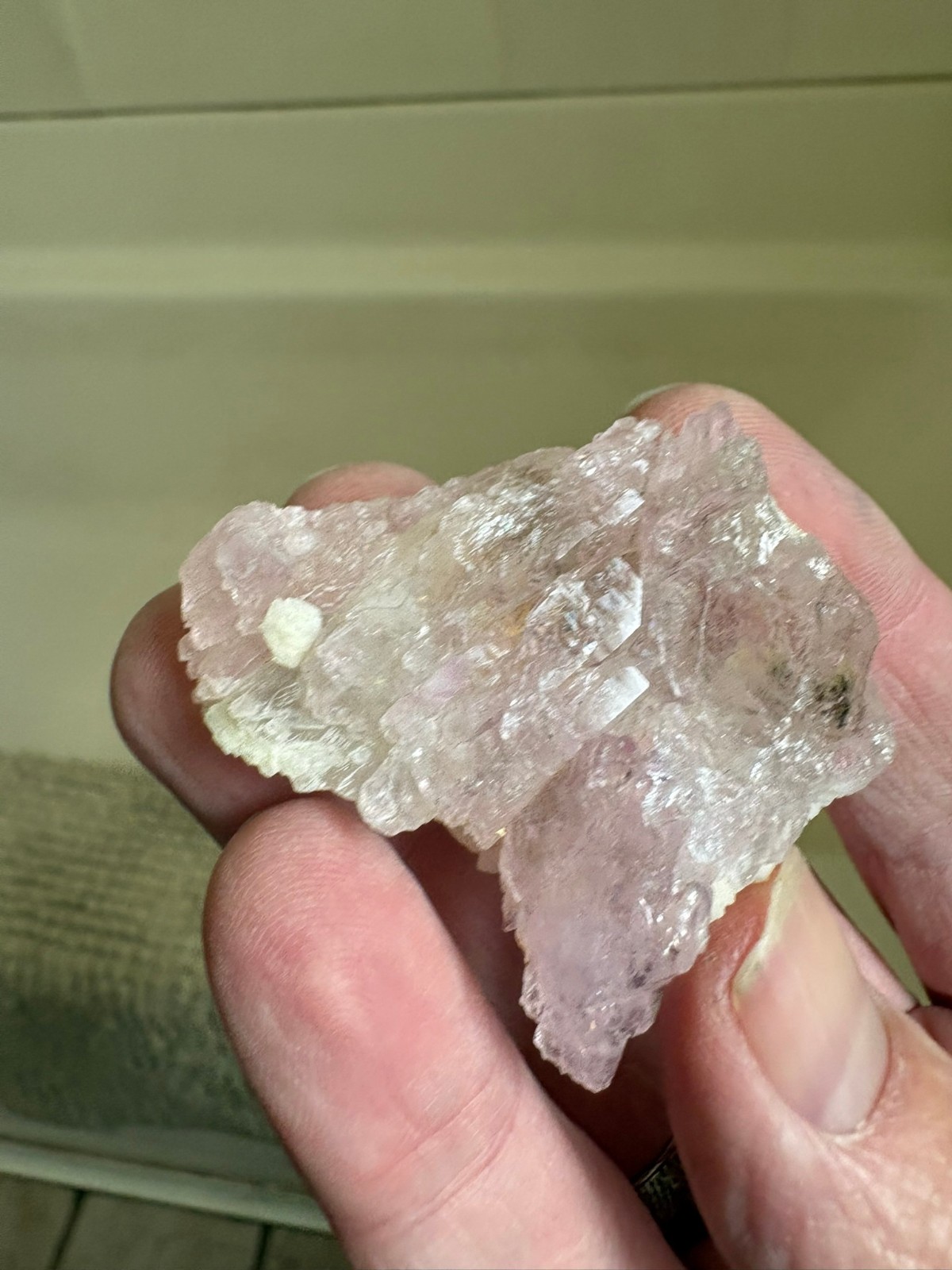 Rose Quartz, crystalline, Taquaral, Itinga, Minas Gerais, Brazil