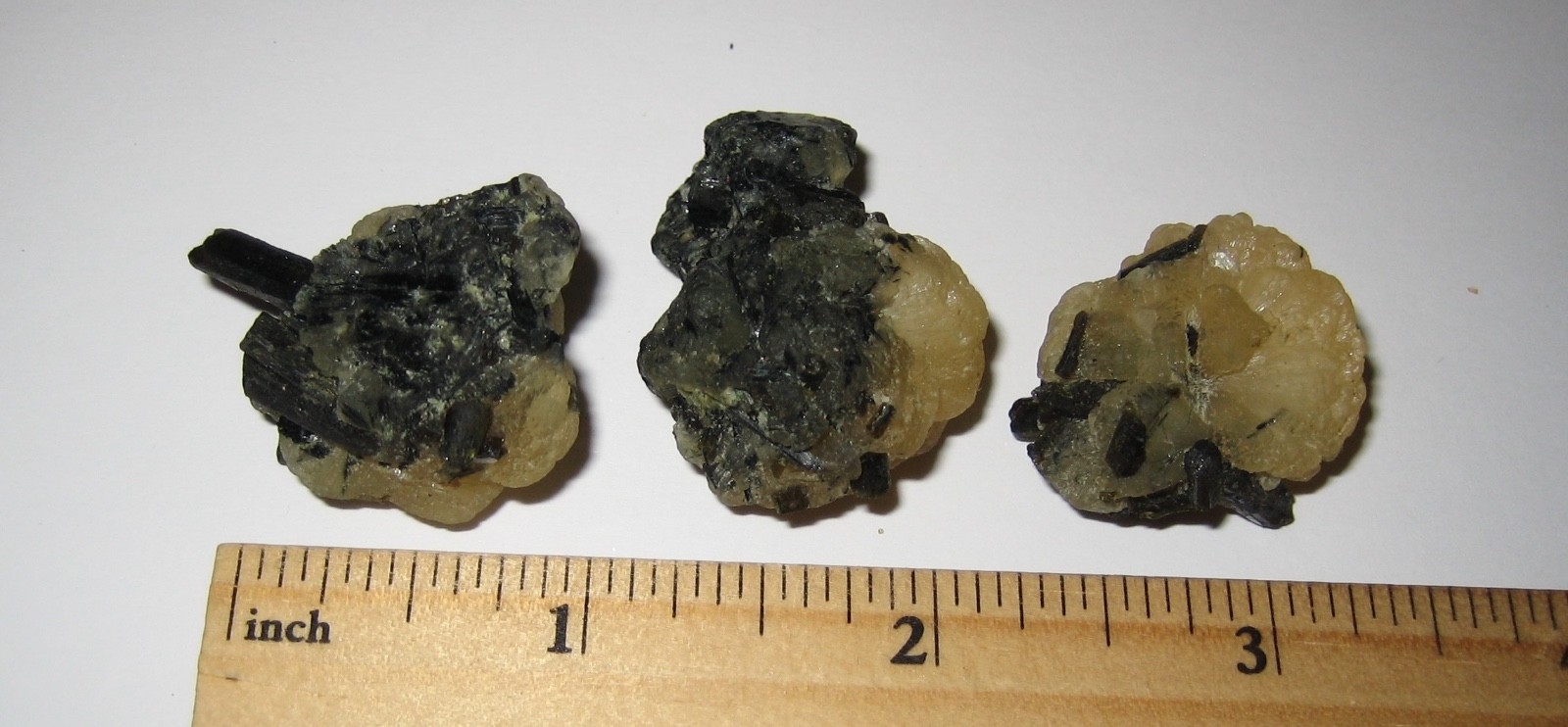 3 SMALL RARE NATURAL 1″-1.2″ YELLOW STILBITE & EPIDOTE CRYSTAL CLUSTERS ~ 36g *1
