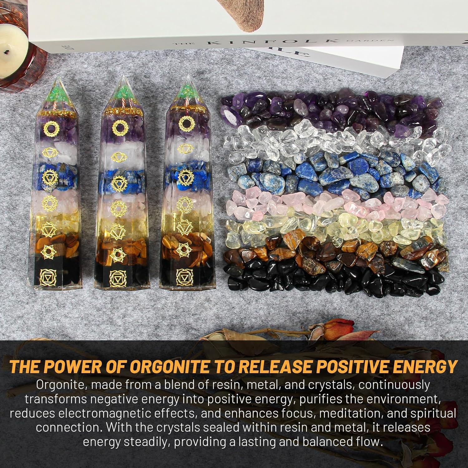 Orgone Pyramid Energy Generator Emf Protection Healing Meditation Orgonite USA
