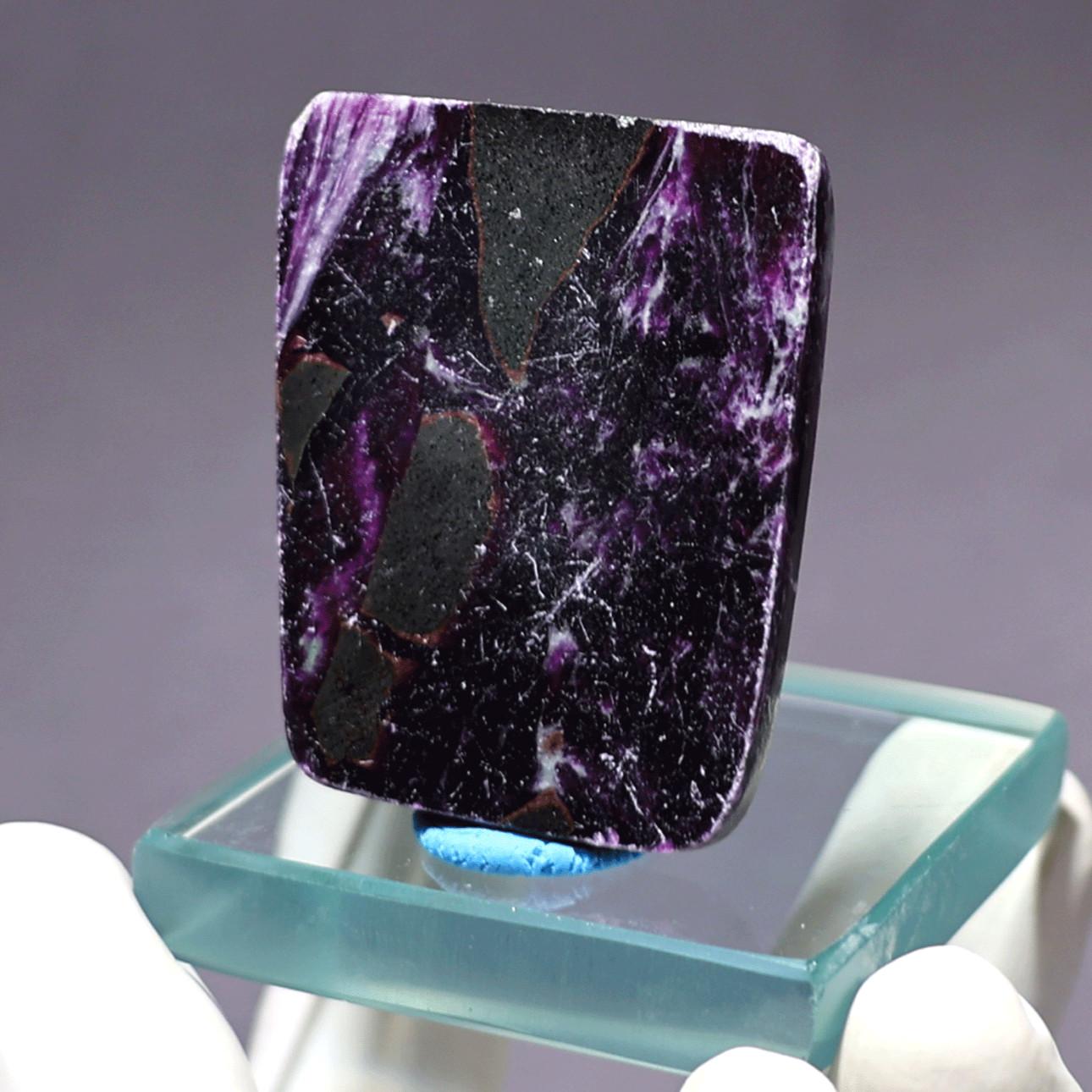 Rare Kämmererite Polished Stone • Dark Purple Chrome Chlorite • Collector’s Slab