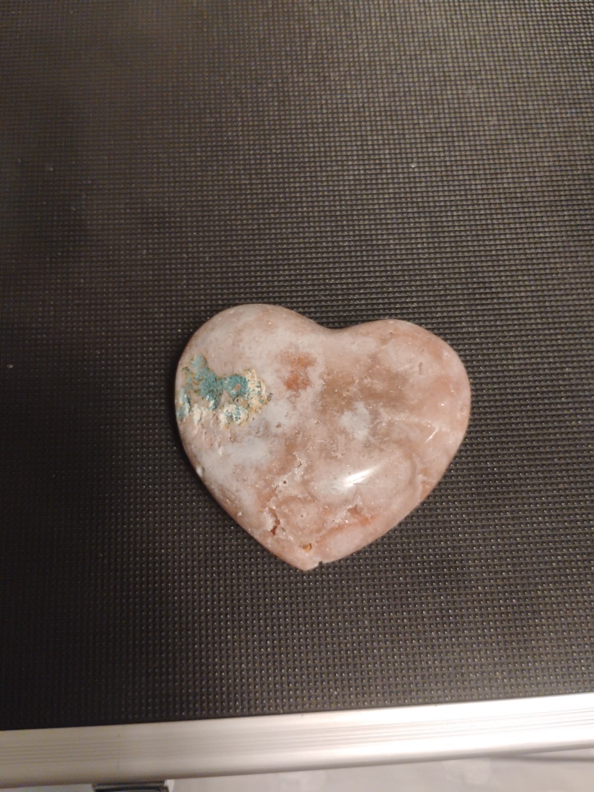Pink Amethyst Heart! No Stand! 6.34oz!