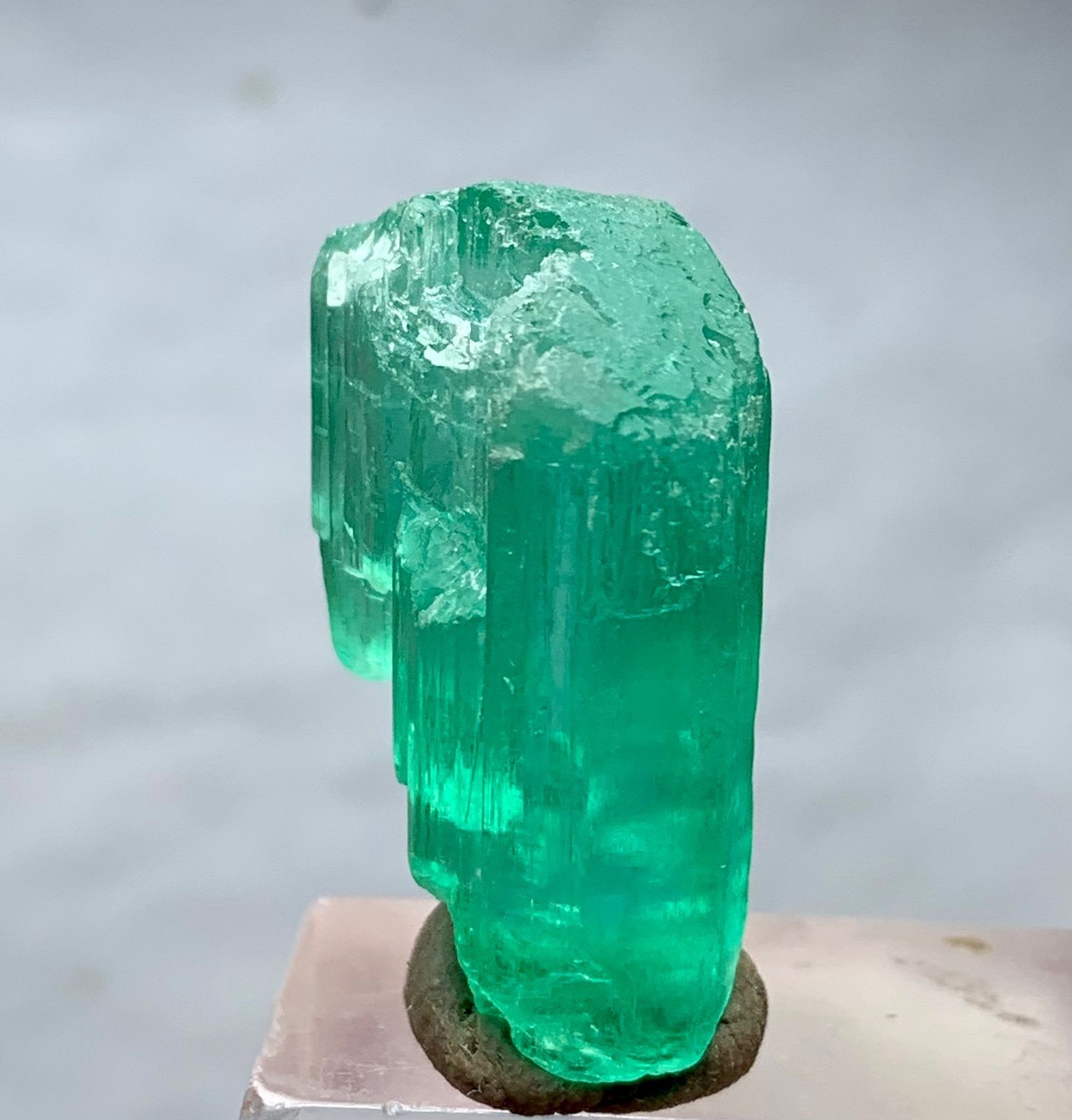 40 Carat Green Kunzite Crystal From Afghanistan
