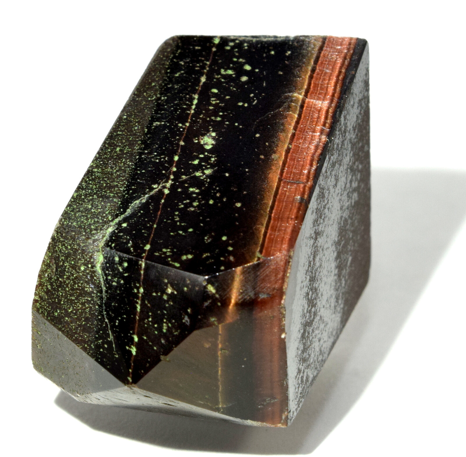 210ct Red Tiger Eye Point Polished Chatoyant Gemstone Crystal Mineral – Africa