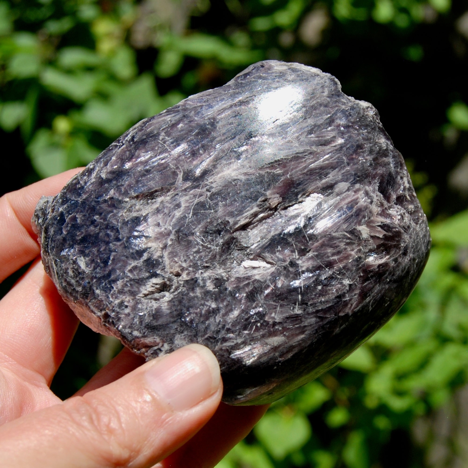 3.75in 384g Flashy Gem Lepidolite Crystal Semi Polished Freeform, Madagascar spl