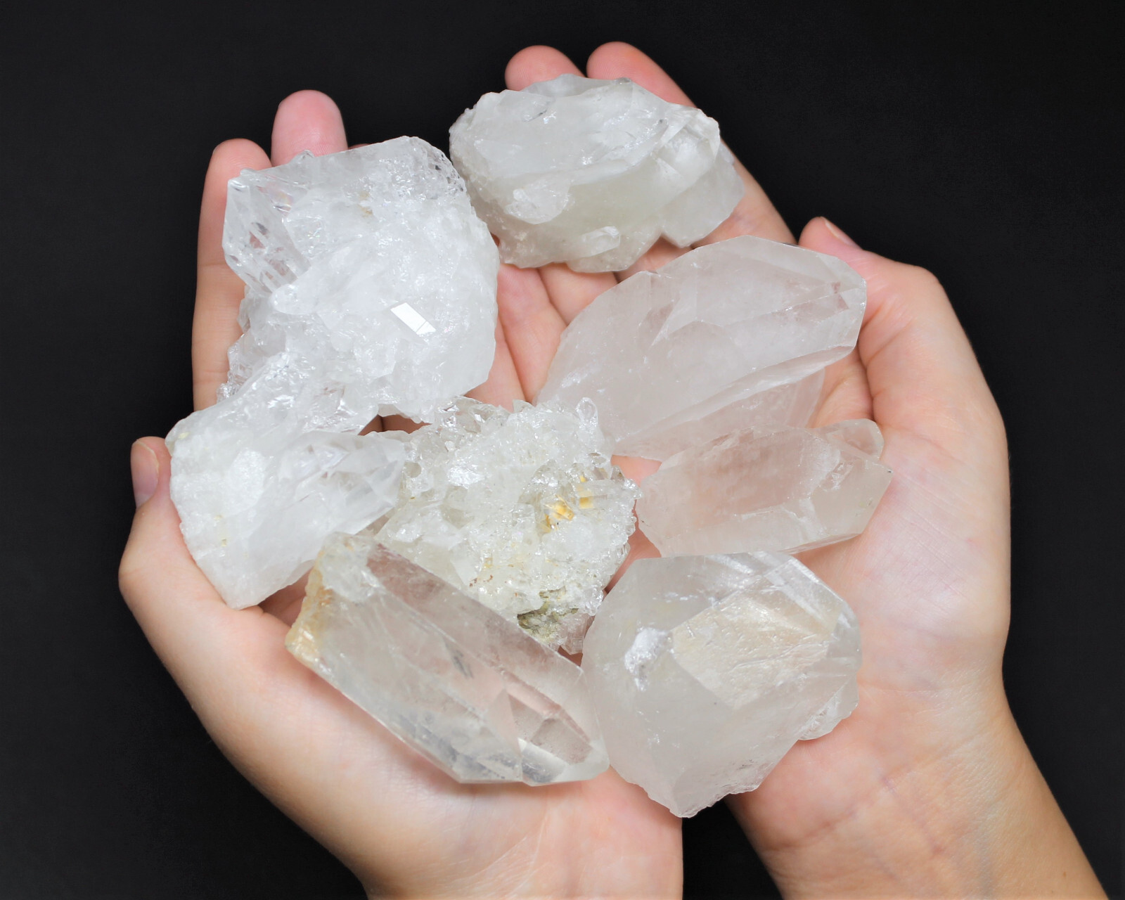 Wholesale Bulk Natural Amethyst & Clear Crystal Quartz Clusters: 8-14 Piece Lot