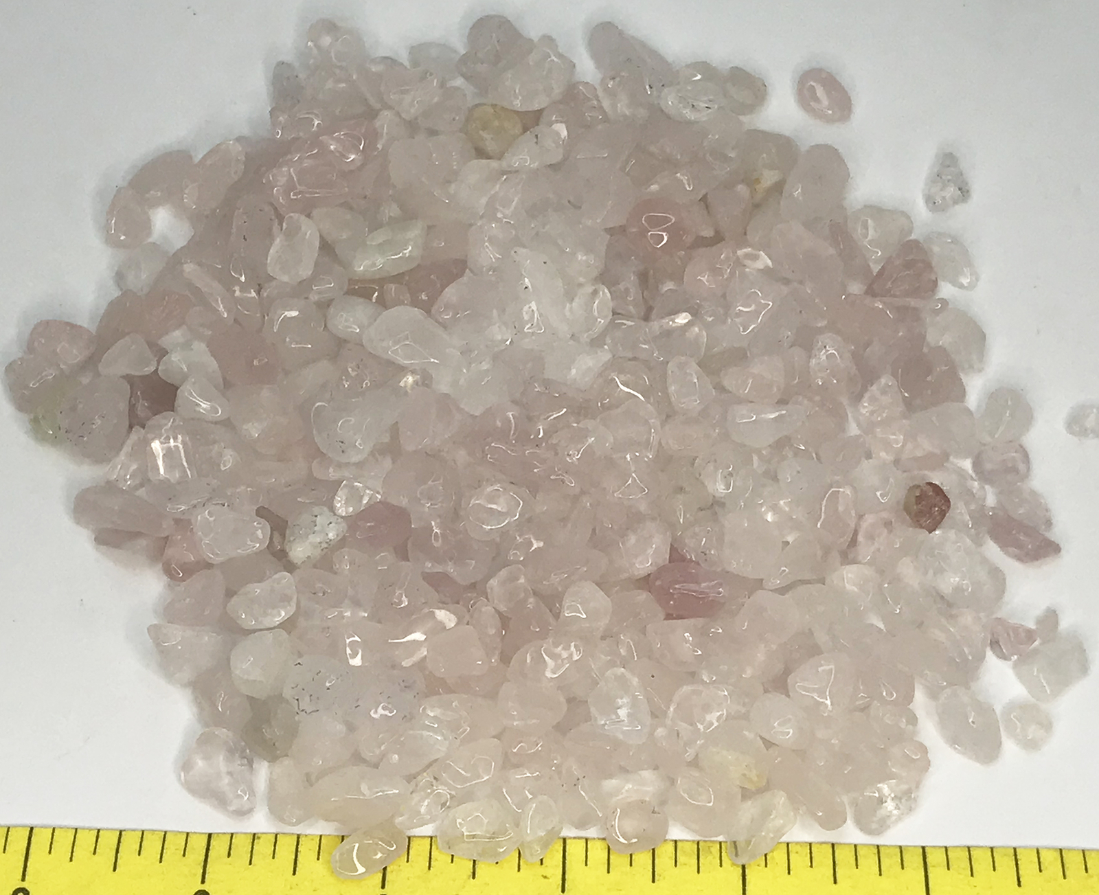 QUARTZ Rose Mini to Small (3/16″ to 3/4″) polished stones 1/2 lb.