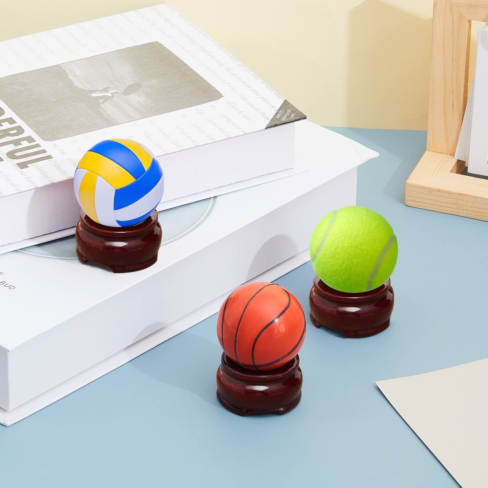 Sphere Stand Wood Classic Style for Display 15 Pcs Large Home Decor