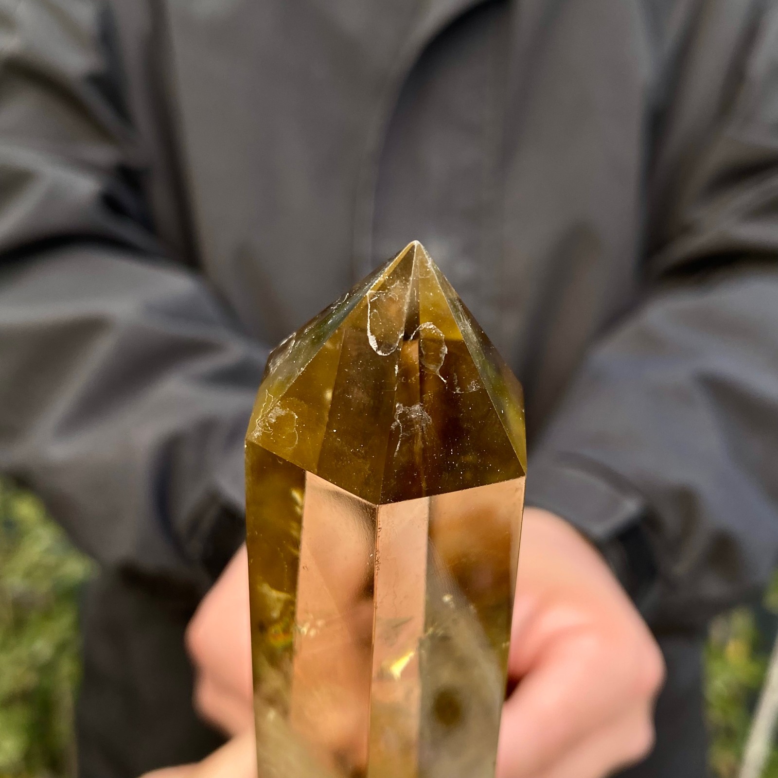 335G Citrine obelisk energy column Reiki healing