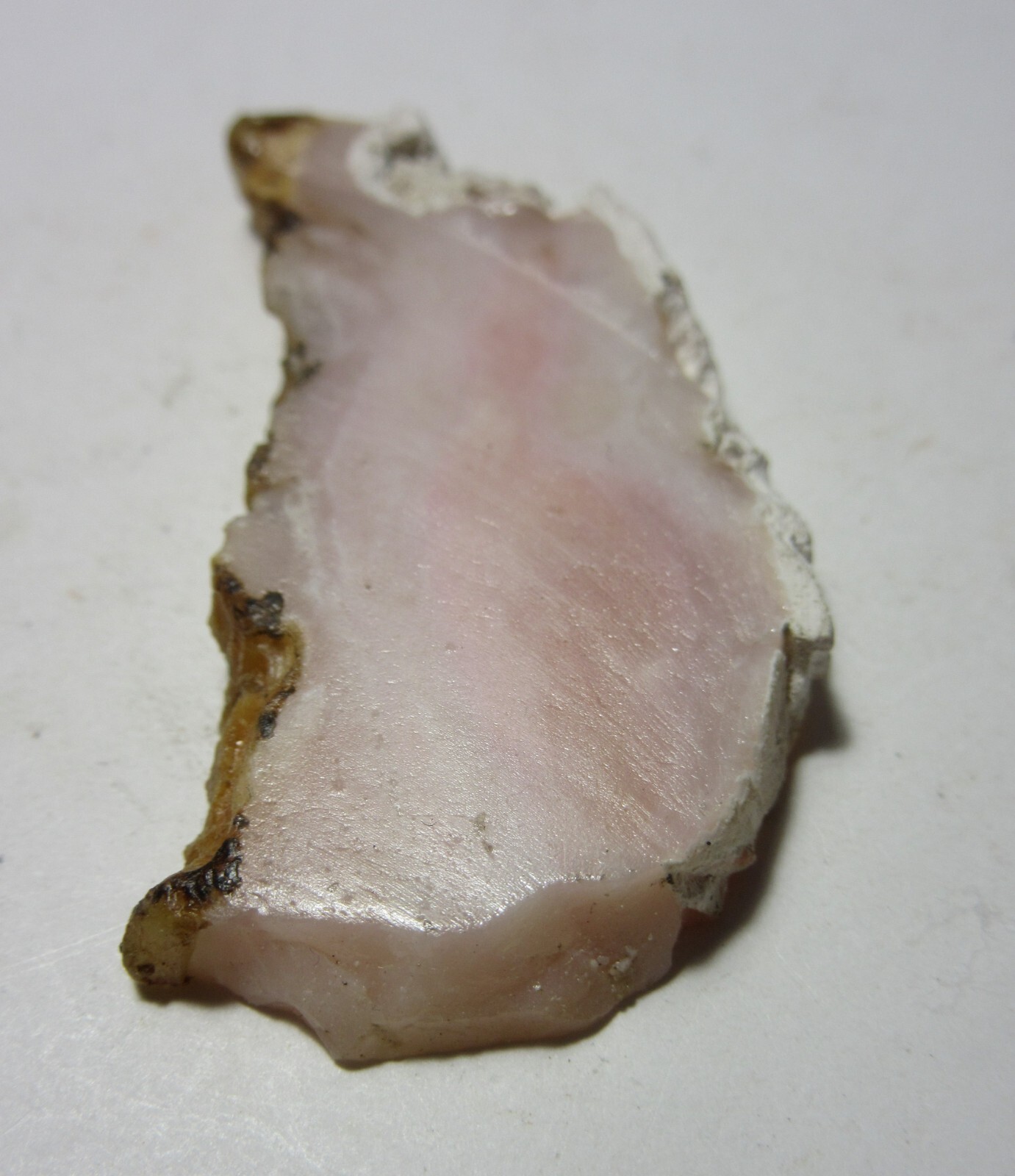 Pink Opal Mineral 2 1/8″ Slice Spencer Idaho Collectible POMSTC-3s