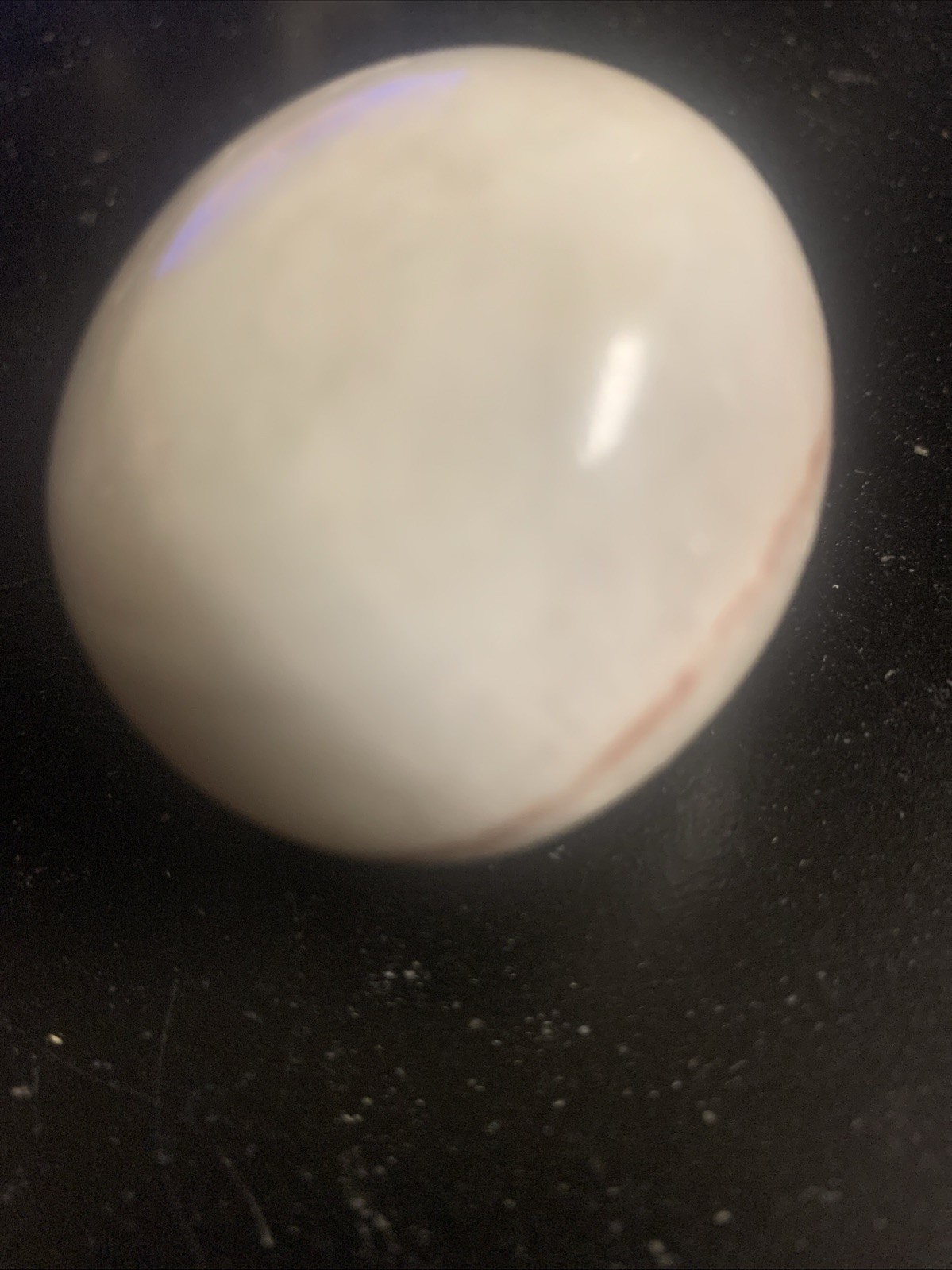 Vintage Beautiful Brown And White Tones Polished Onyx Egg