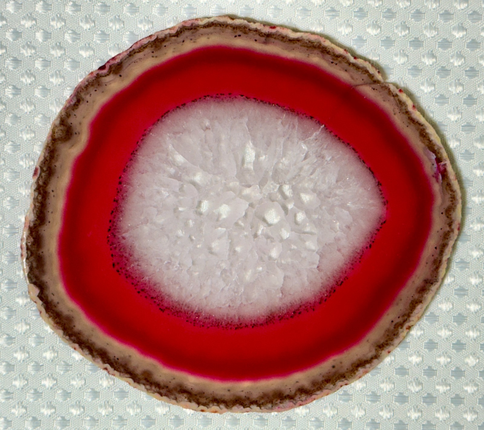 Pink Agate Geode Slab 119g. .40 lb. #636