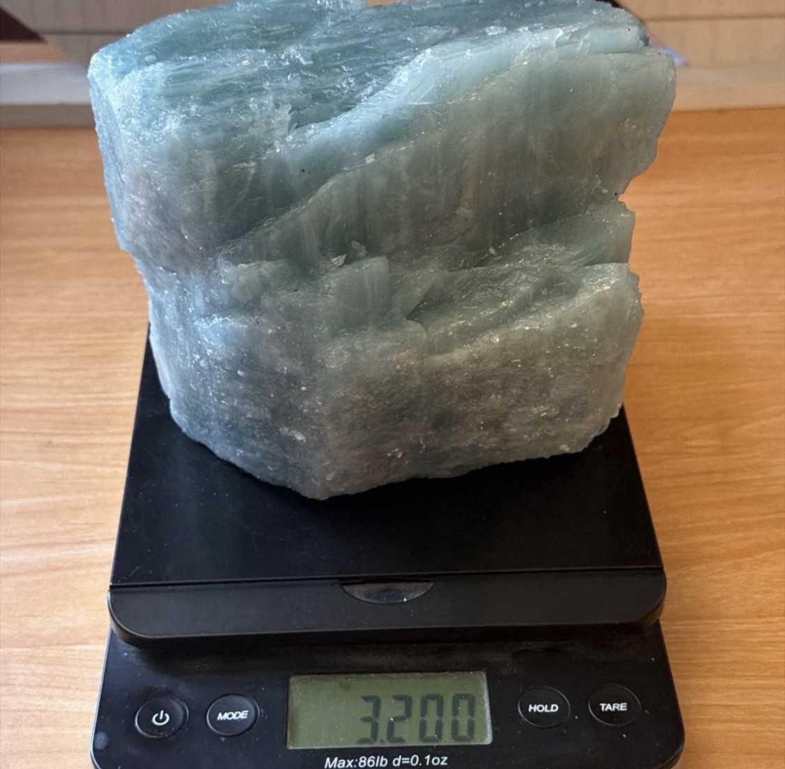 HUGE Raw Aquamarine Freeform 3.200kg