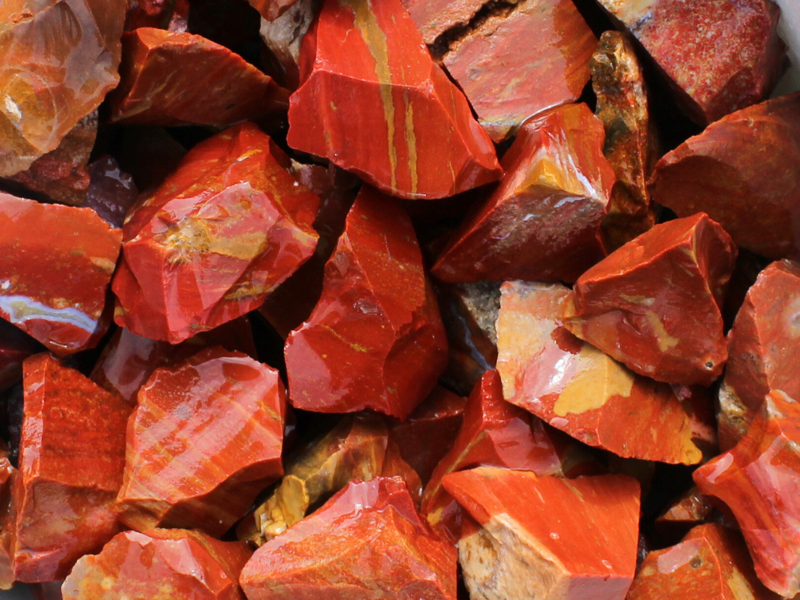 Red Jasper – Large Rough Rocks for Tumbling – Bulk Wholesale 1LB options