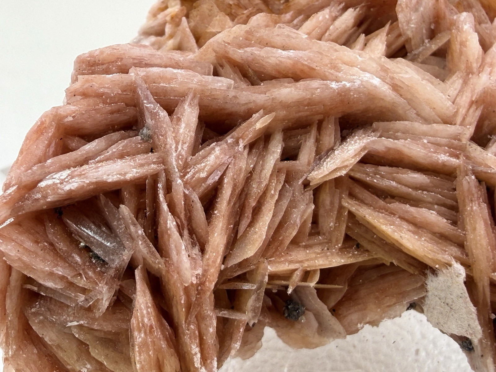 Orange Barite with Galena and Cerussite in Matrix from Morocco 104 g.