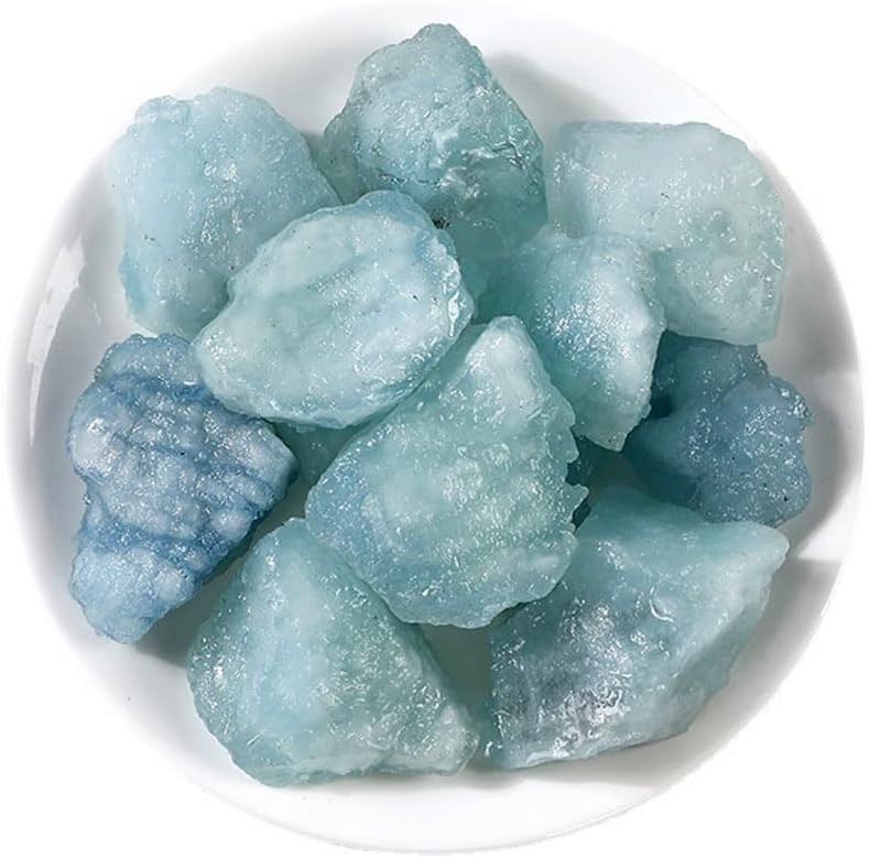 Unique Raw Aquamarine Crystals (1.25-2.0 Inch) for Home Decor & Chakra Balancing