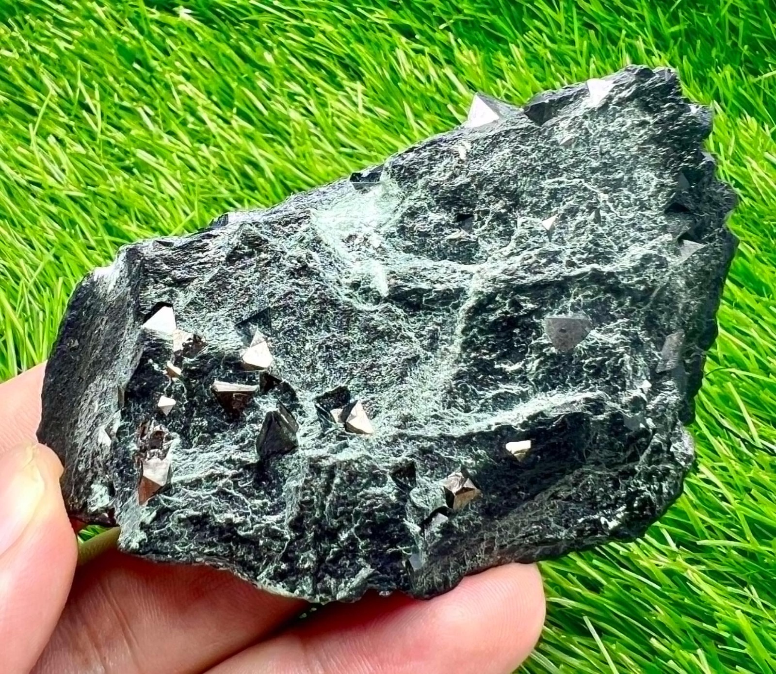 123 GM Magnetite Crystals On Matrix From Skardu Pakistan
