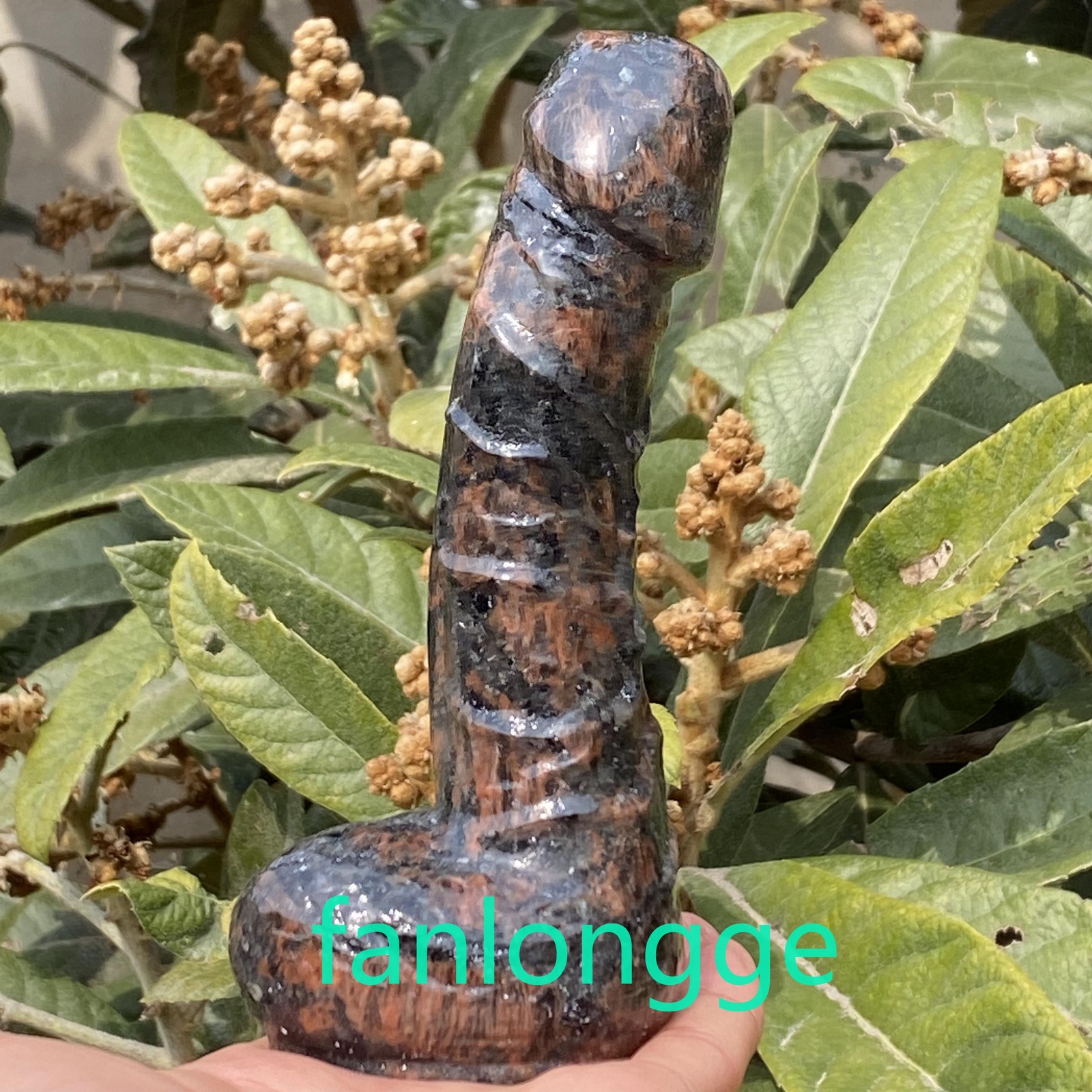 6in Wholesale Natural Red llanite male penis Quartz Crystal Carved Figurines 1pc
