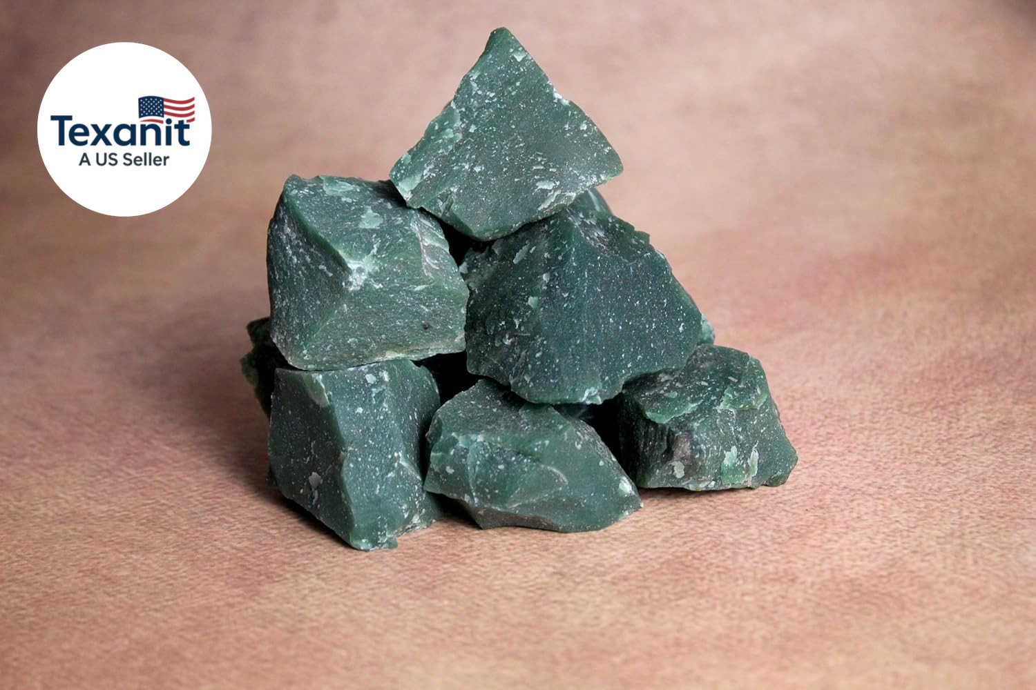 Green Jade Raw Crystals – Large 1.25-2.0” Natural Healing Stones for Luck, Prosp