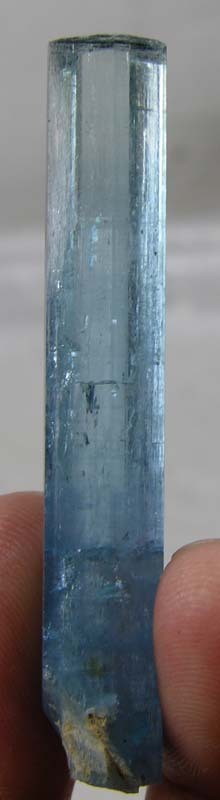 60mm Vietnam 100% Natural Terminated Aquamarine Crystal Specimen 54.30ct 2 3/8in