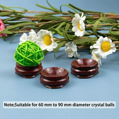 10pcs Wood Display Stand For 20-60MM Crystal Ball Sphere Globe Stone Holder Egg