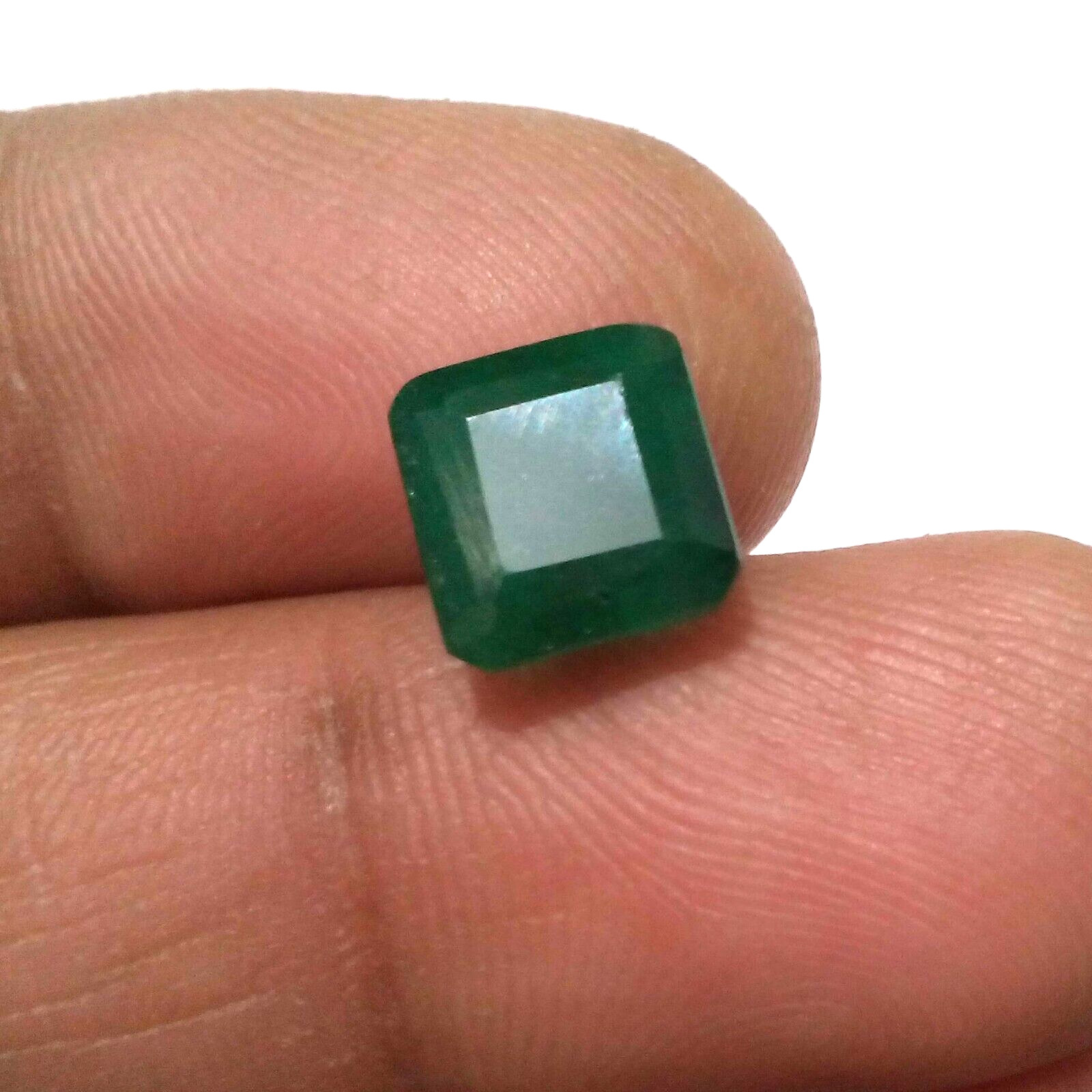 Top Quality Zambian Emerald Faceted Emerald 4 Crt Gorgeous Green Loose Gemstone
