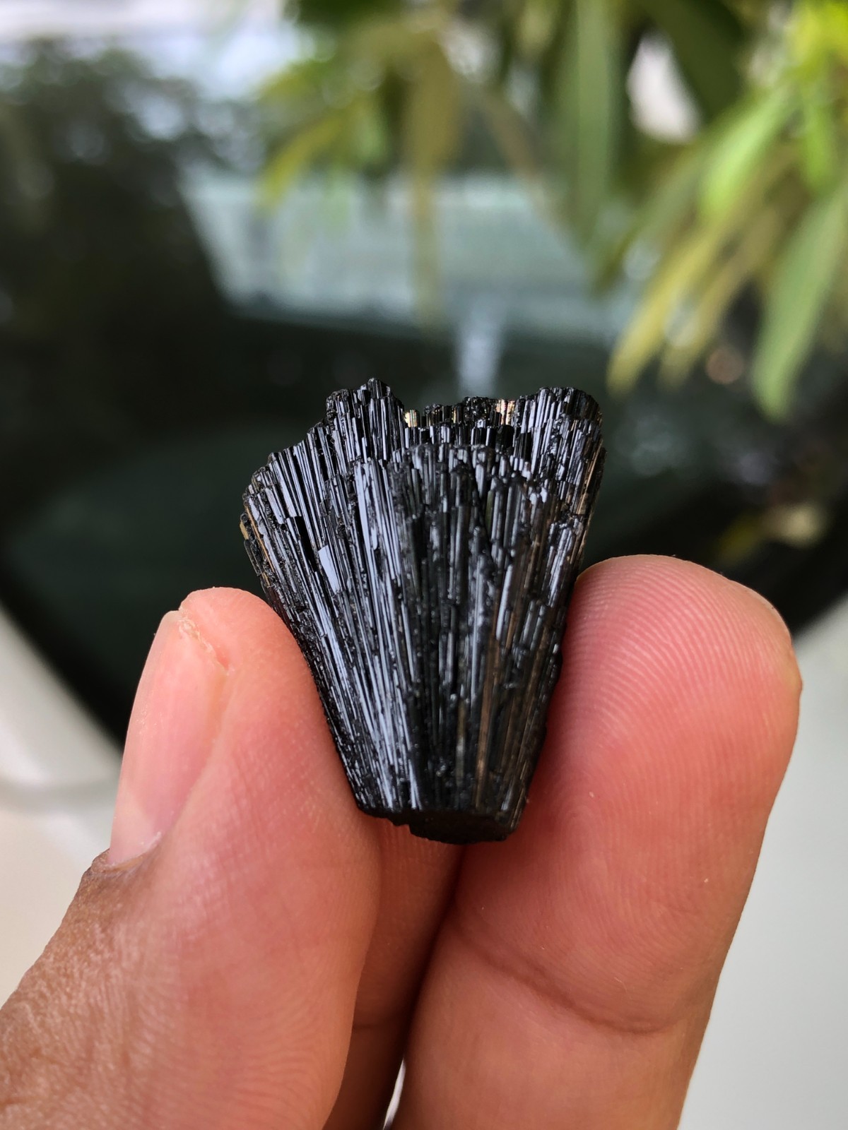 Black Tourmaline Termination Crystal Specimen From Pakistan 10.70 G