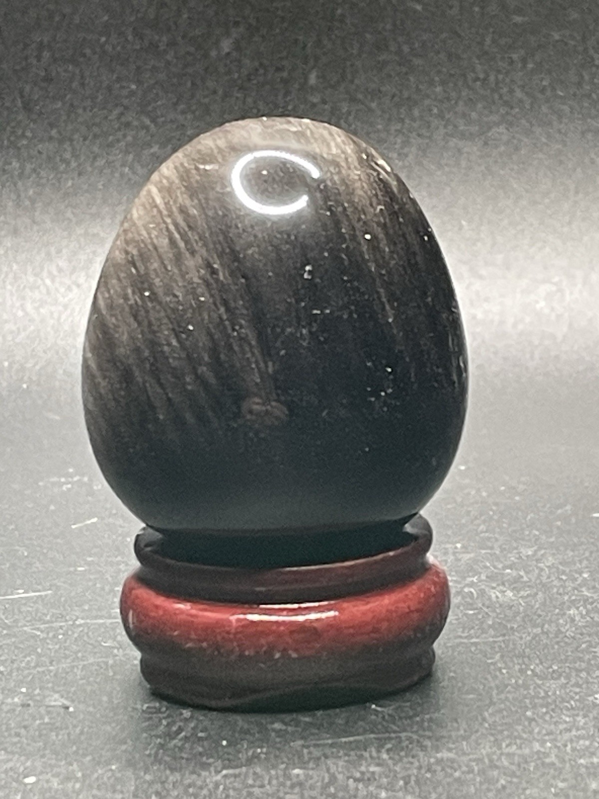 Silver Obsidian Egg 99g