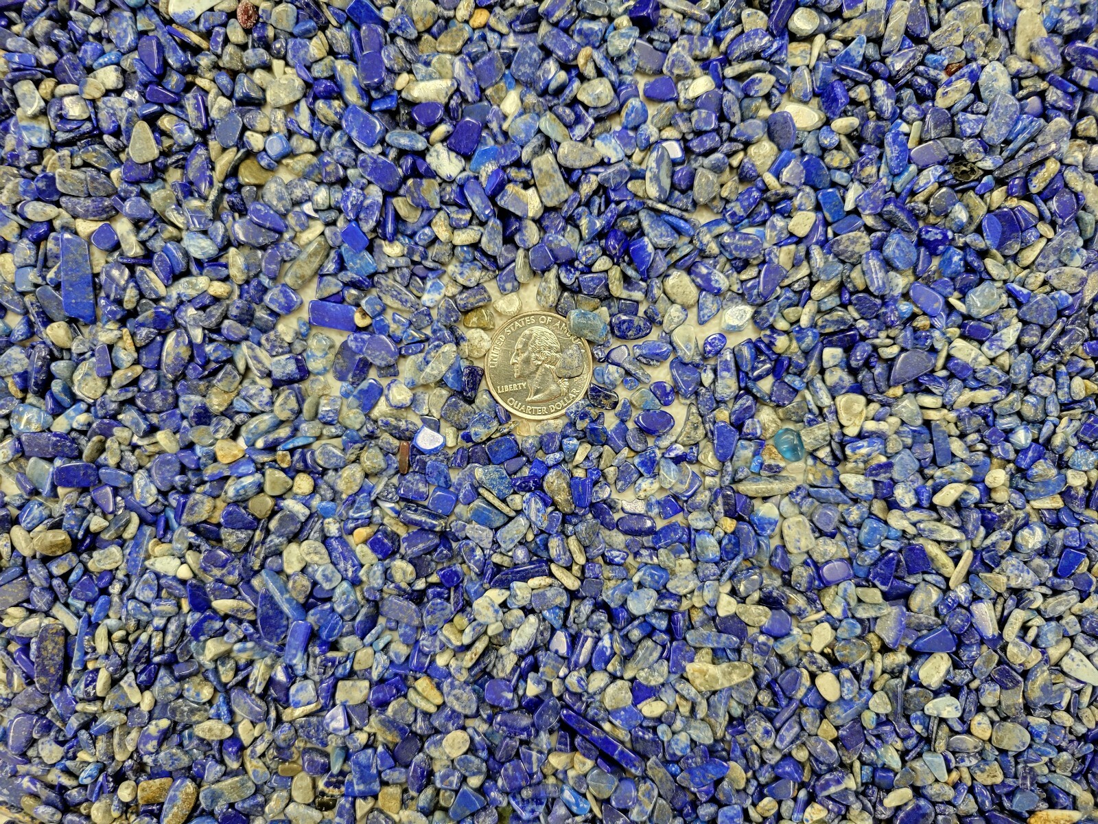 Tumbled Lapis Lazuli Crystal Stone Chips Bulk Natural Gemstone Undrilled Beads