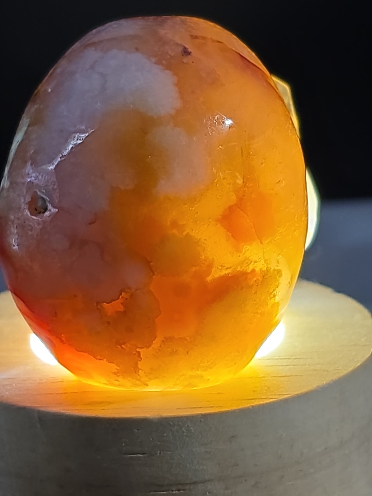 Flower Agate Skull 4.5 Oz. 126g 2″ X 1.75 “