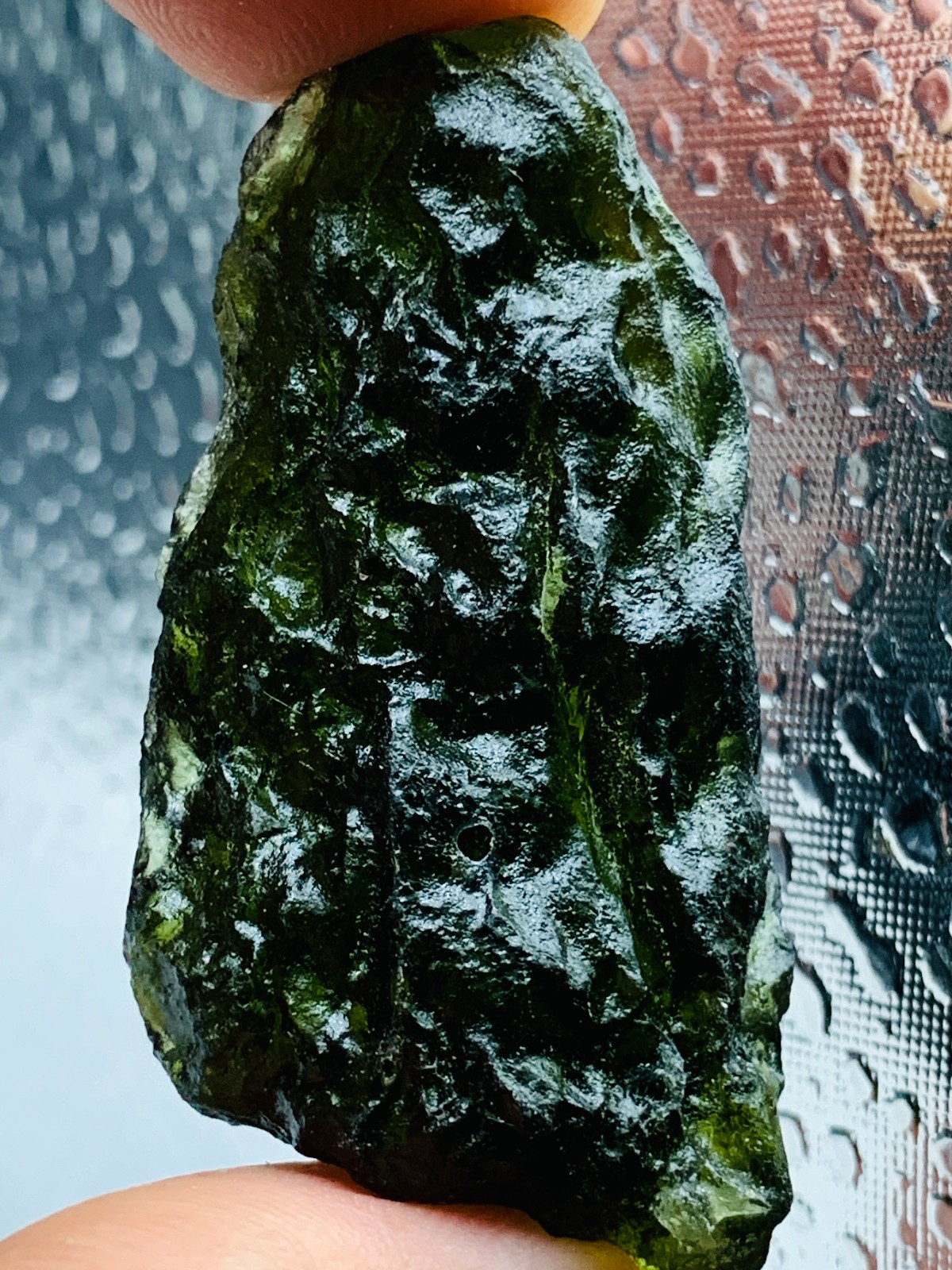 TOP Moldavite Raw Moldavite Crystal from Czech Republic PICcertificate 90CT