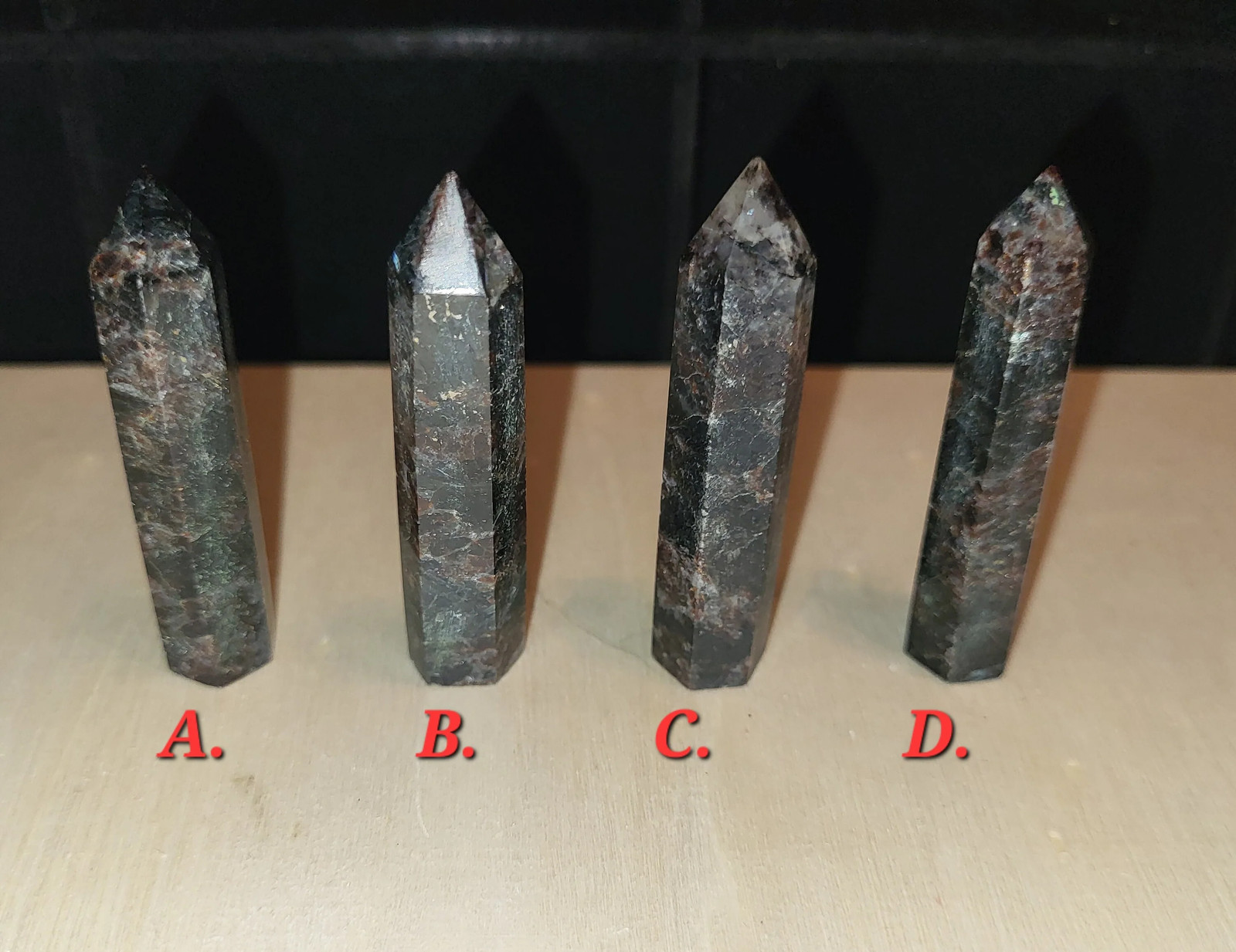 Fireworks Garnet Astrophyllite Arfvedsonite Mini Towers