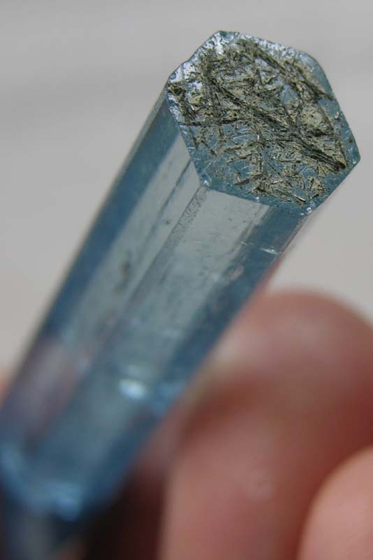 60mm Vietnam 100% Natural Terminated Aquamarine Crystal Specimen 54.30ct 2 3/8in