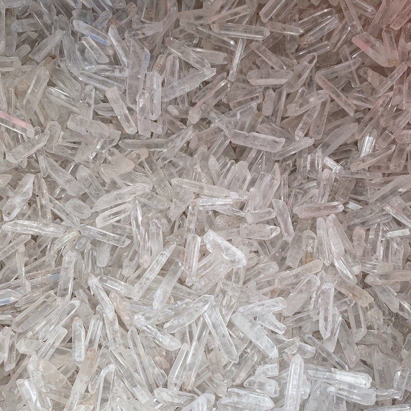 100g Tibet small Lot Natural Clear Quartz Crystal Points Wand Specimen US Seller