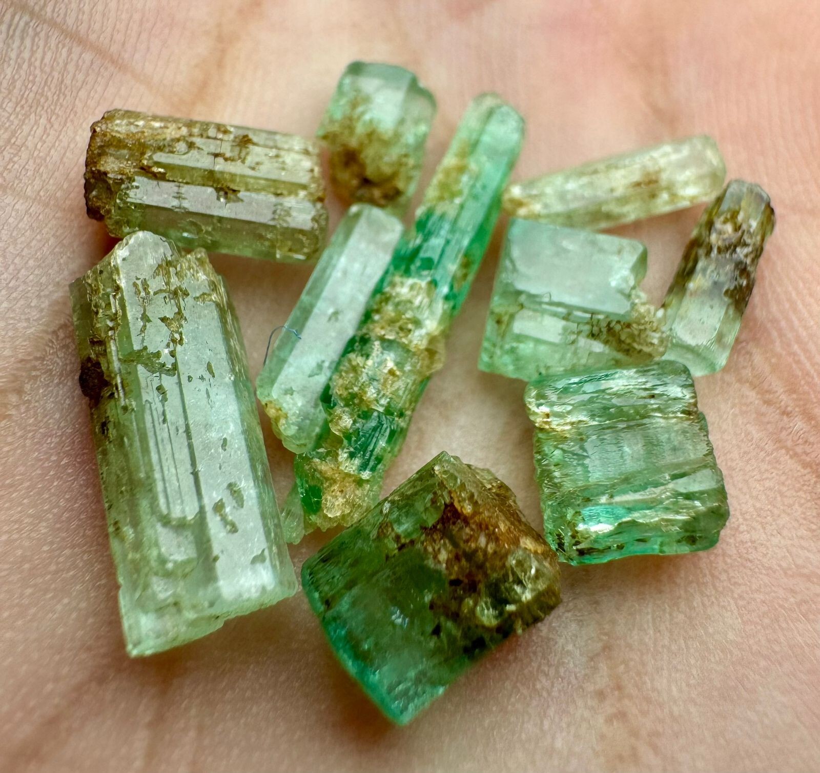 14.60 Carat Gemmy Emerald Crystals Lot From Panjshir Afghanistan