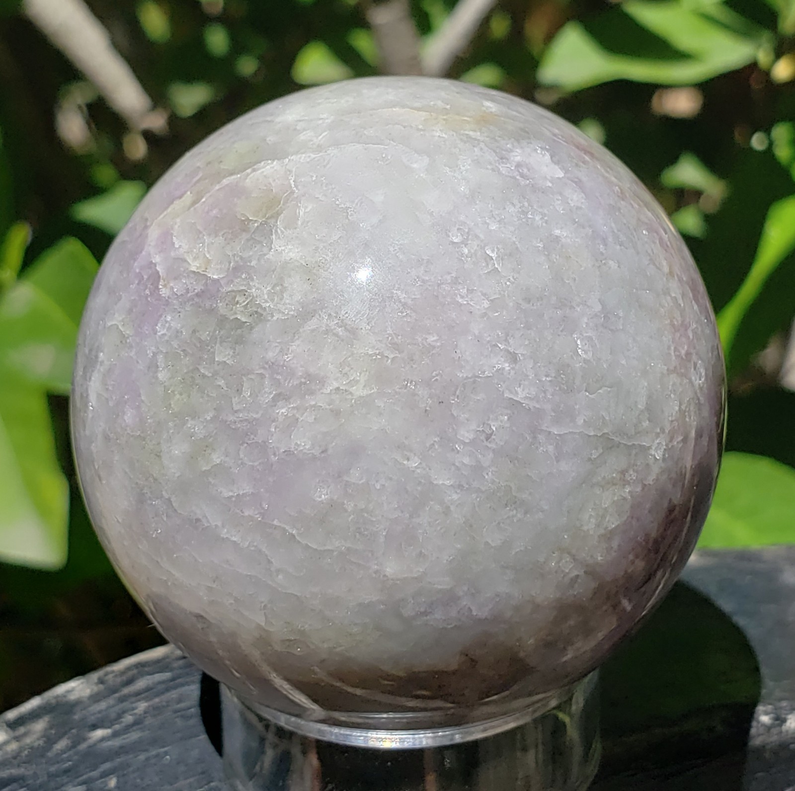 2″ Hackmanite Mineral Sphere Orb Ball STRONG UV, 181g or 6.38 oz