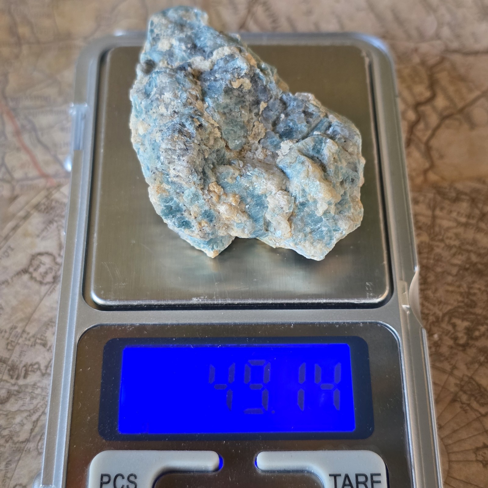 Kyanite Ore Specimen, Bluebird Mine, CA, Raw Stone, Natural Blue Rock Sample