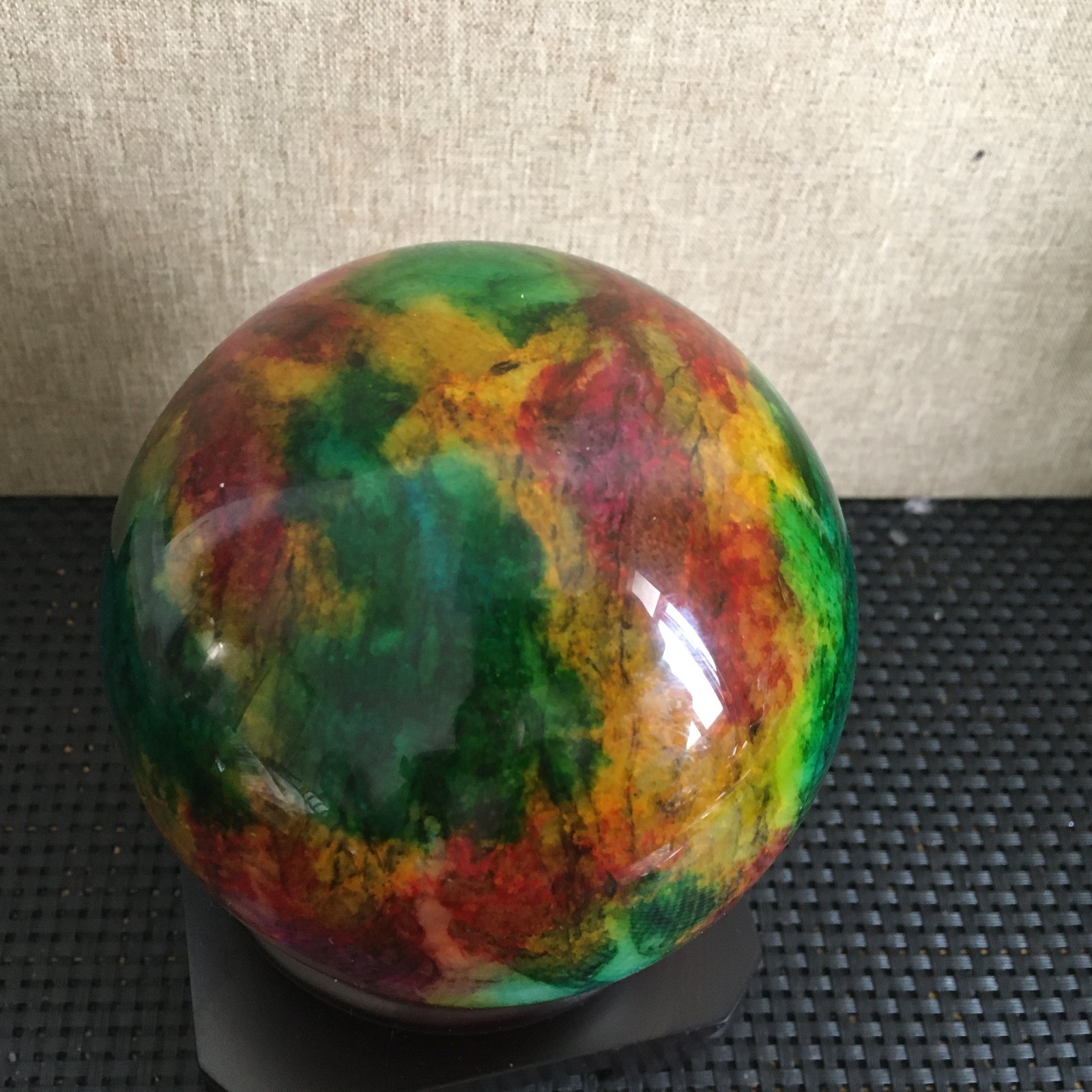 1496g “Seven Colors Jade” crystal sphere specimen -Taiwan China