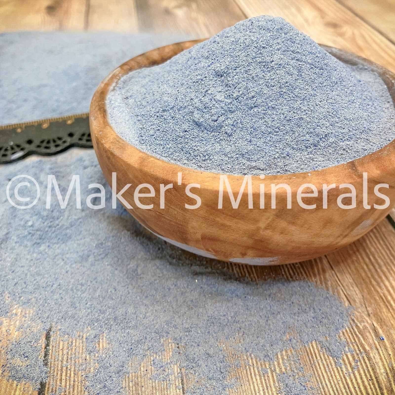 Crushed Lapis Lazuli A Stone Powder for Rings, Inlay, Textured Pigment, & Art