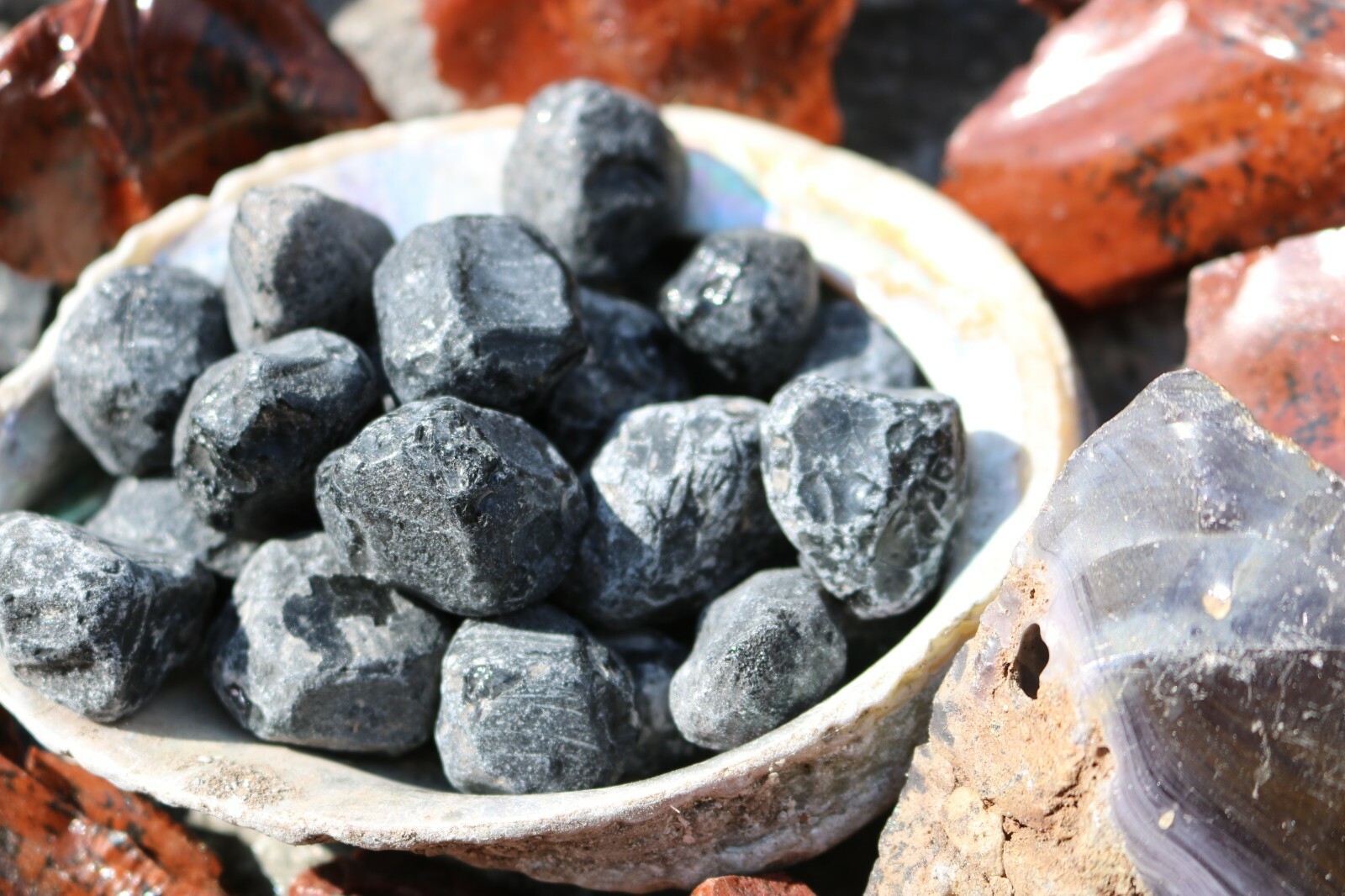 1 Lb Large Apache Tears Natural Obsidian Healing Stone US Seller FREE Ship!
