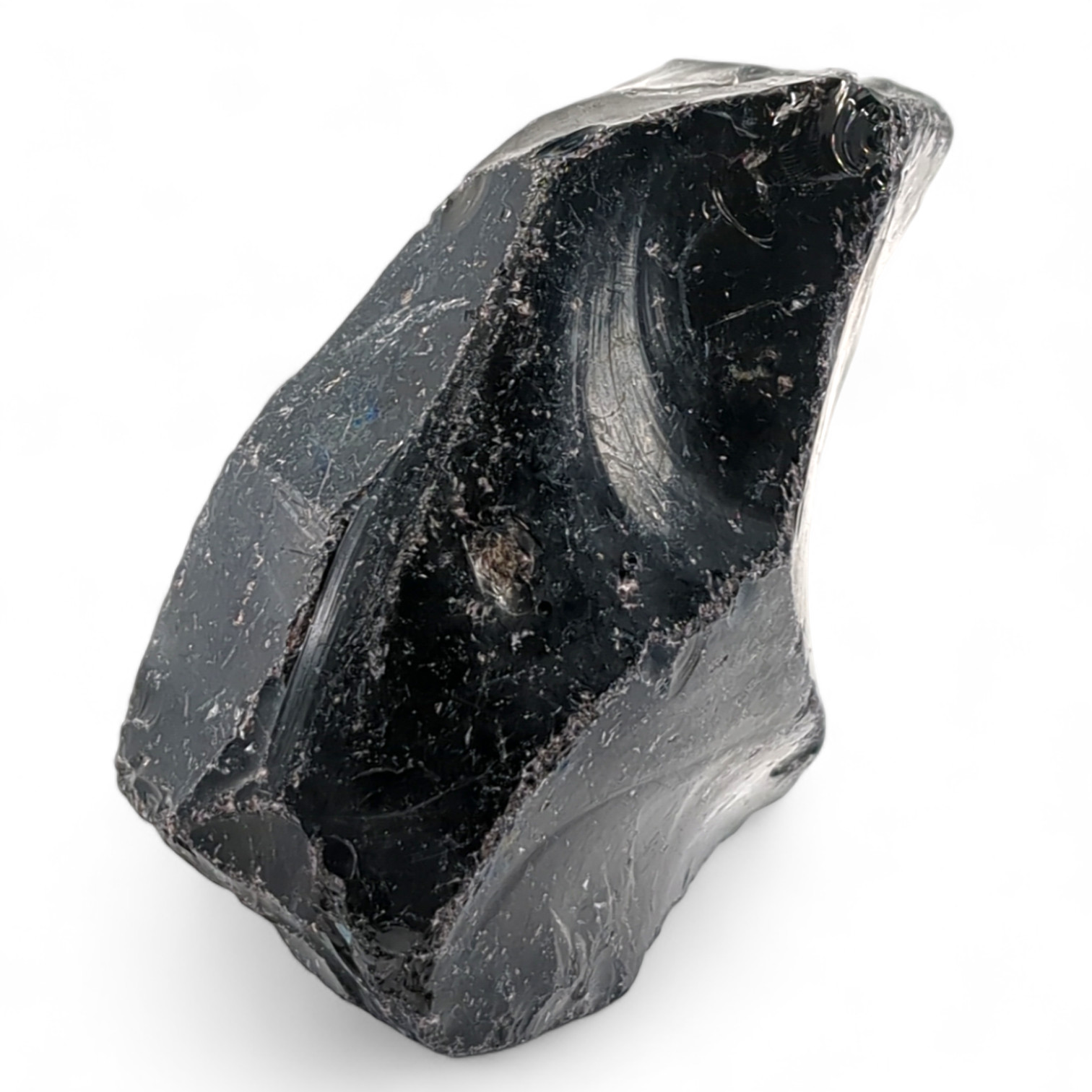 Black Art Glass Cullet Opaque Slag Glass #4XL33