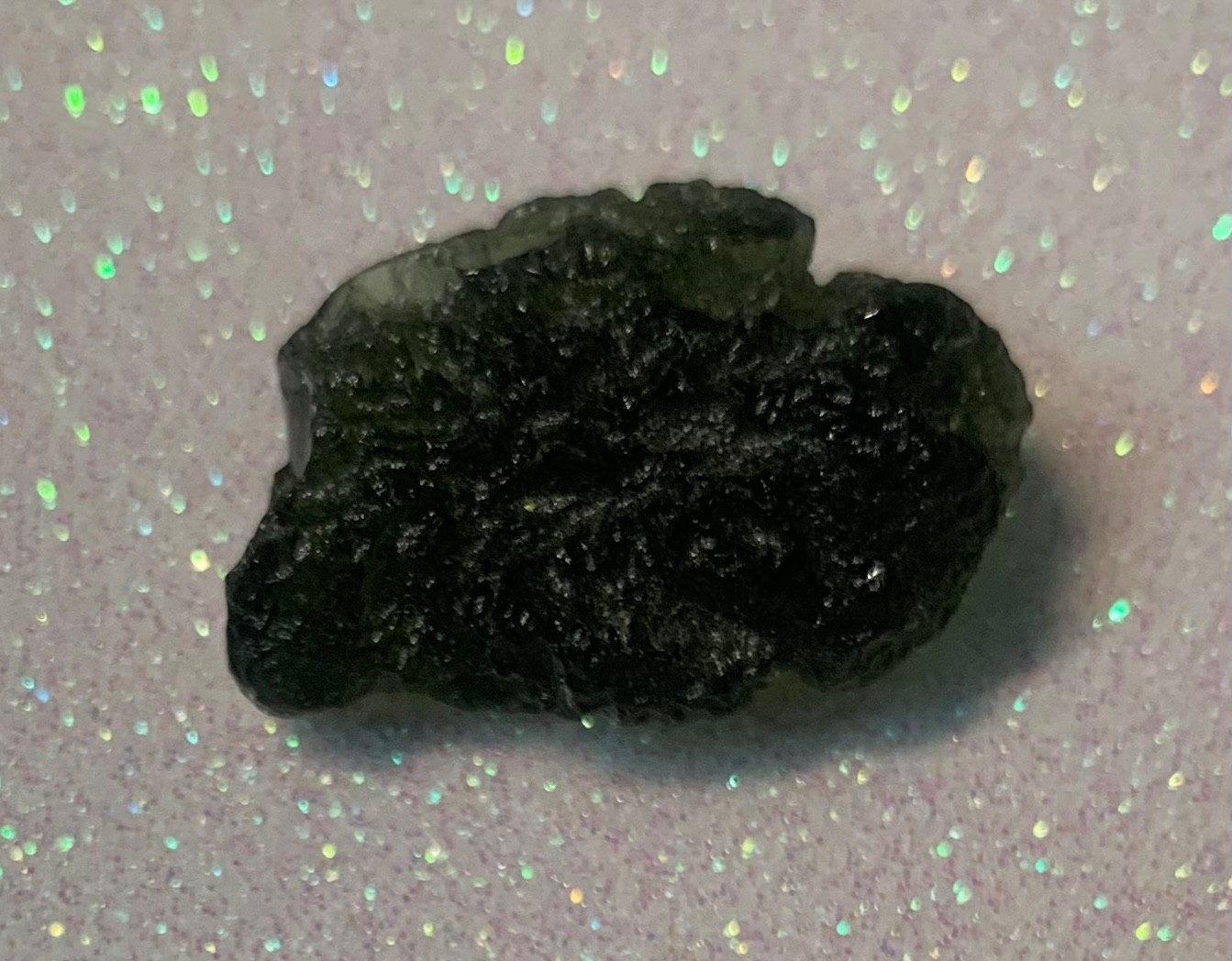 Moldavite GREEN BEAUTIFUL RARE SPECIMEN