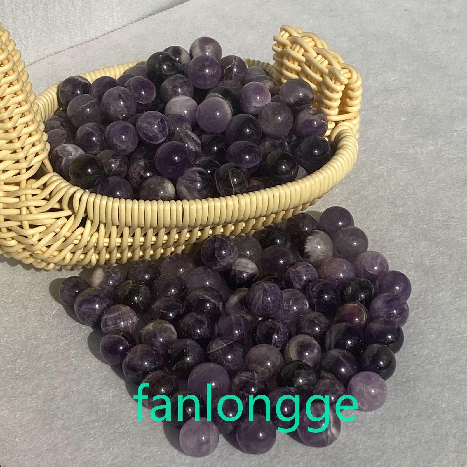10pcs Wholesale Natural dreamy Amethyst Ball Quartz Crystal Pendant Reiki 15mm
